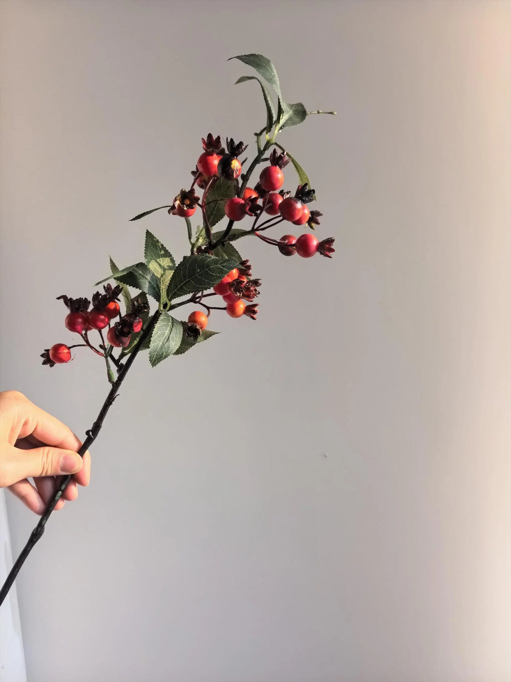 Mini Faux Pomegranate Branch Celesta Atelier