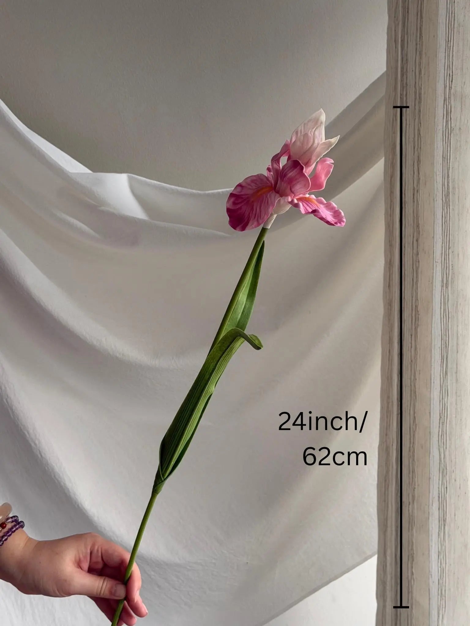 Pink Artificial Iris Flowers Faux Flower Place