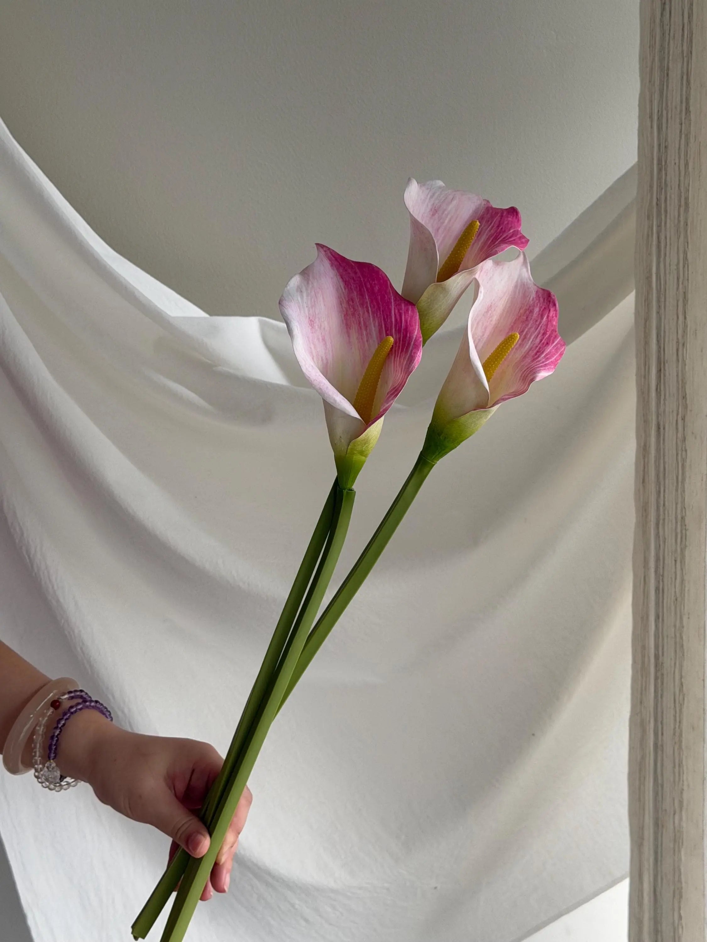 Pink Faux Calla Lily Faux Flower Place