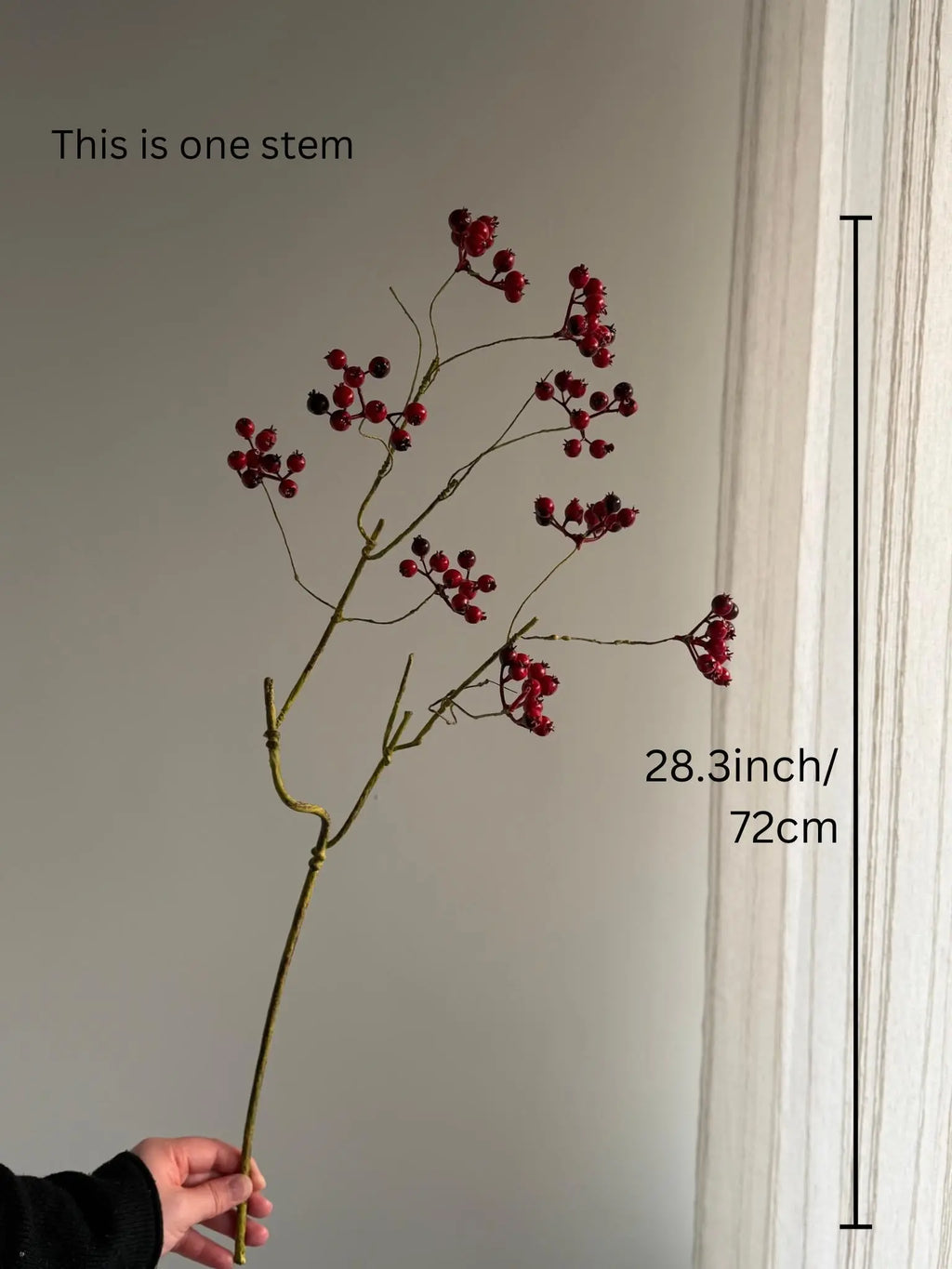 Faux Cranberry Branch Celesta Atelier