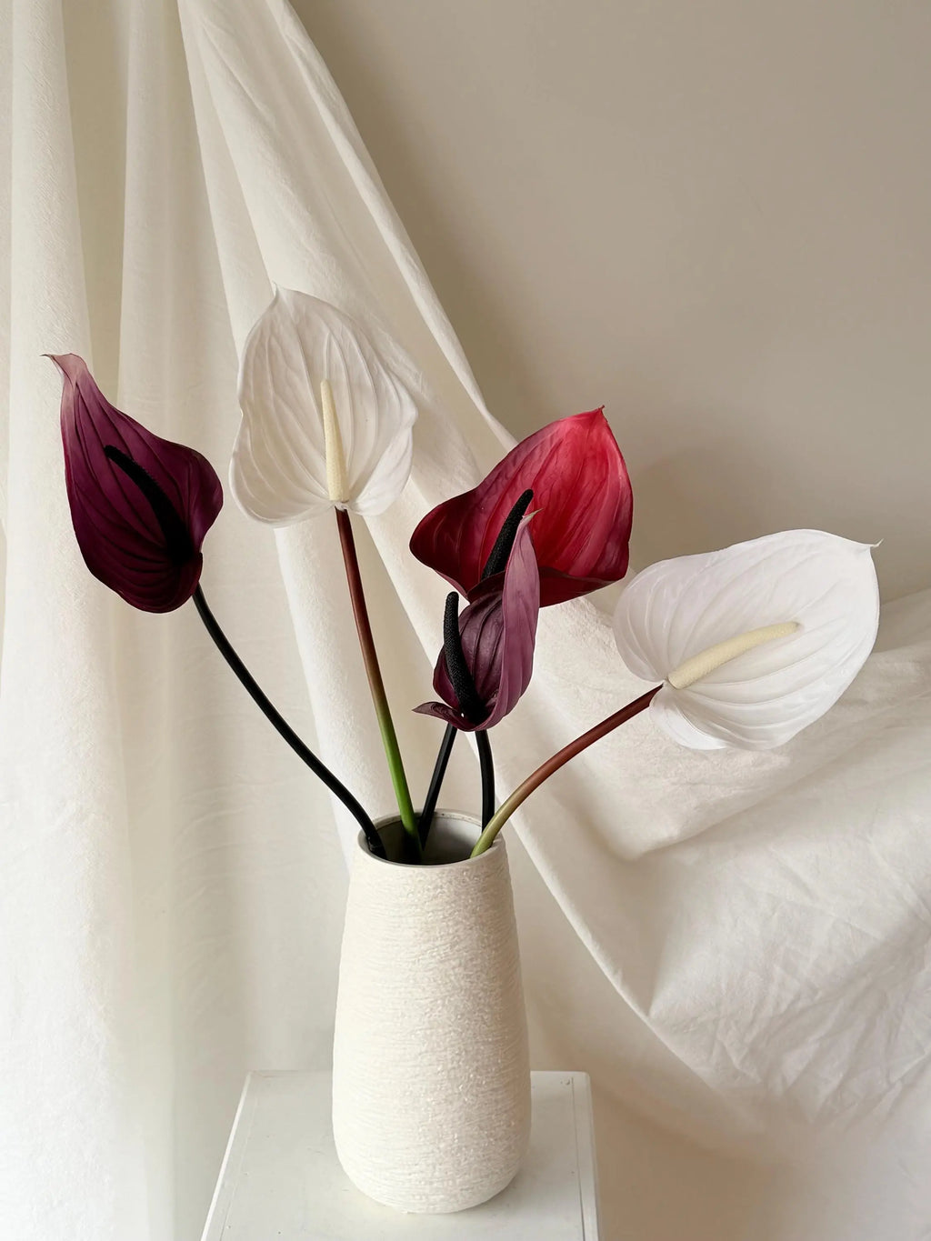 Artificial Anthurium Stems Faux Flower Place