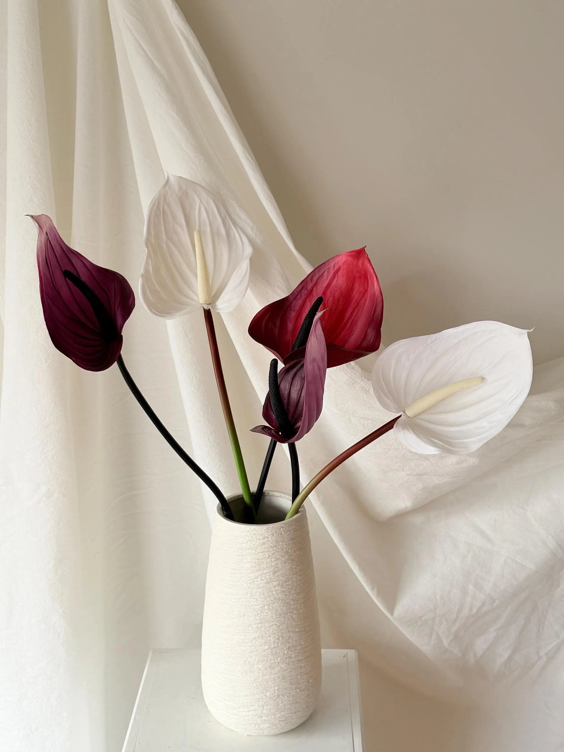 Artificial Anthurium Stems Faux Flower Place