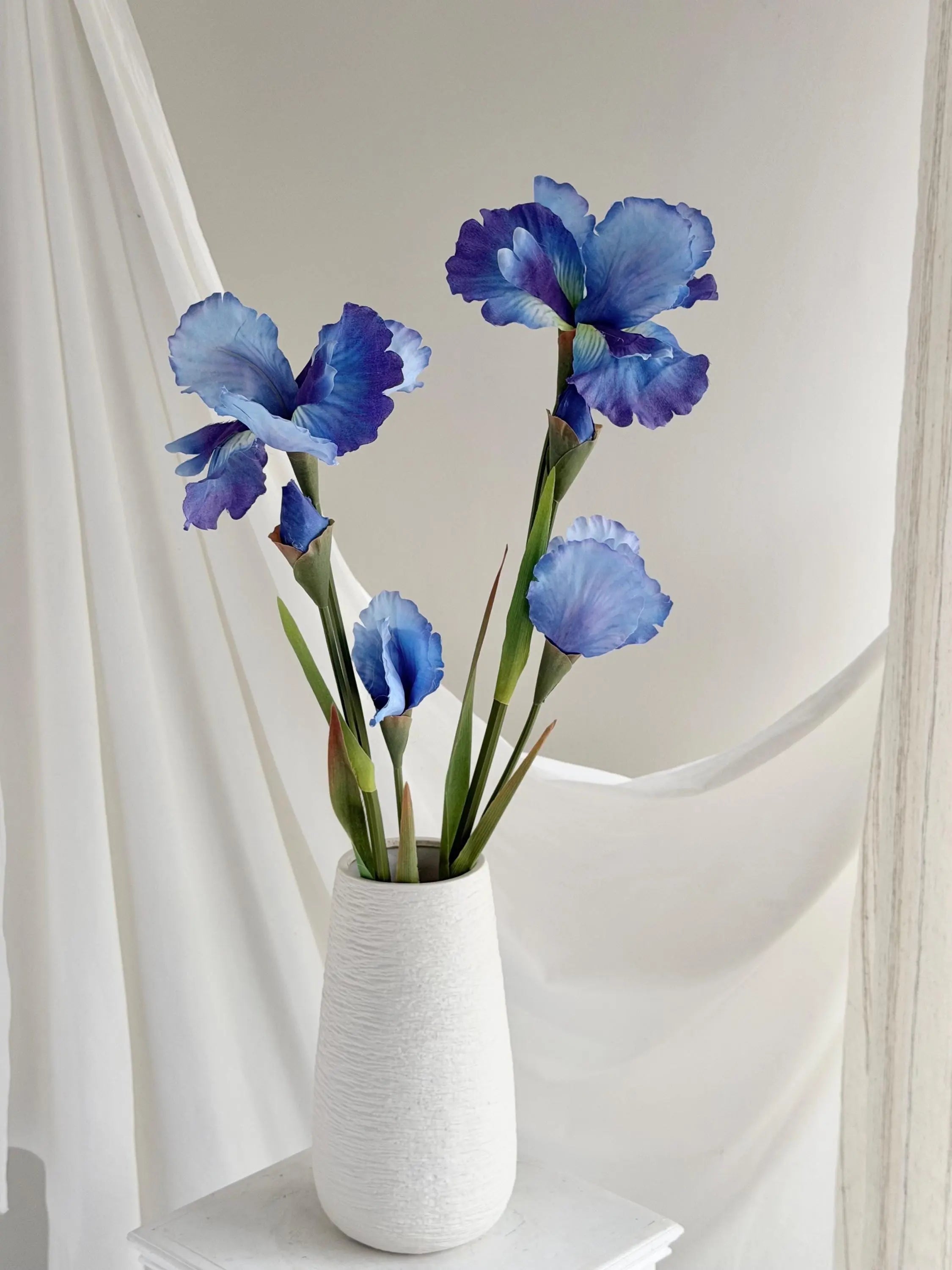 Silk Artificial Iris Flowers, Faux irises flower, Real Touch iris flower, flower arrangement for home wedding decor Faux Flower Place