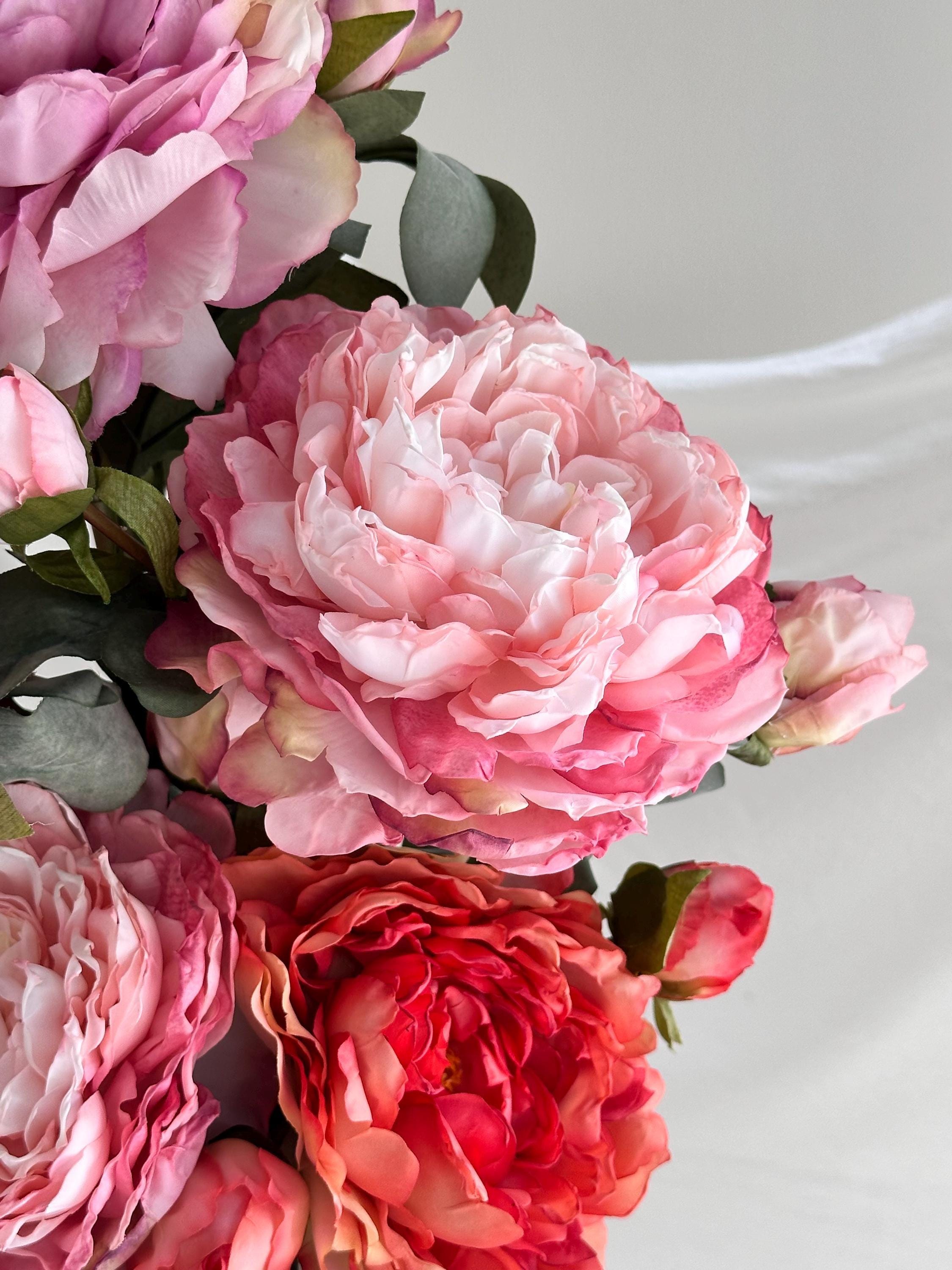 Artificial Peony Flower Stem Faux Flower Place
