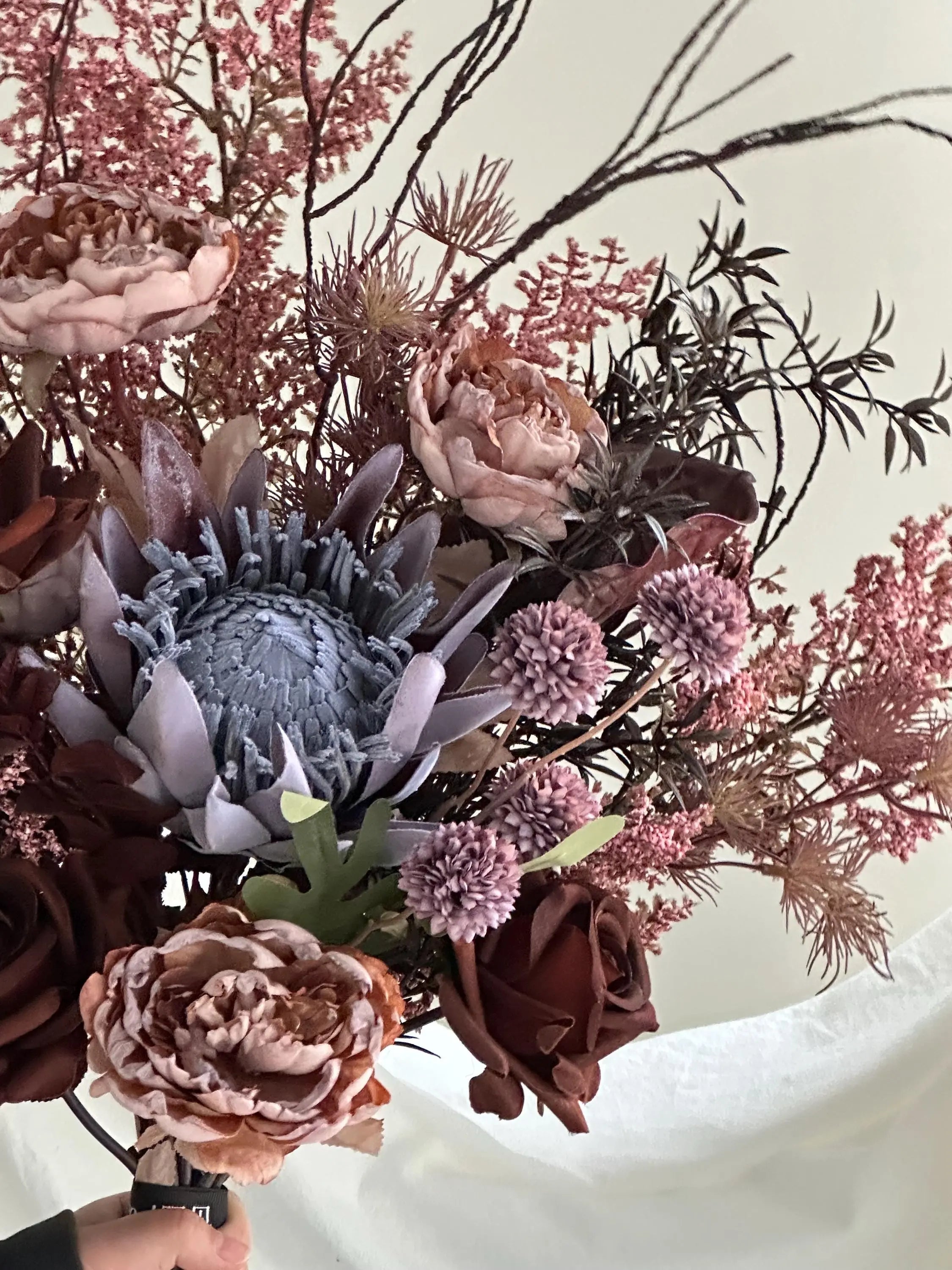 Boho Artificial Flower Bouquet, Dry-style Bouquet Faux Flower Place
