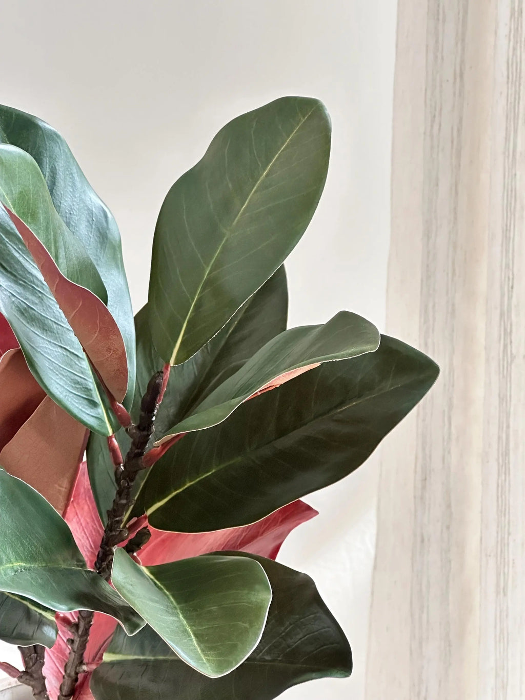 17" Artificial Magnolia Leaf Branch Faux Flower Place