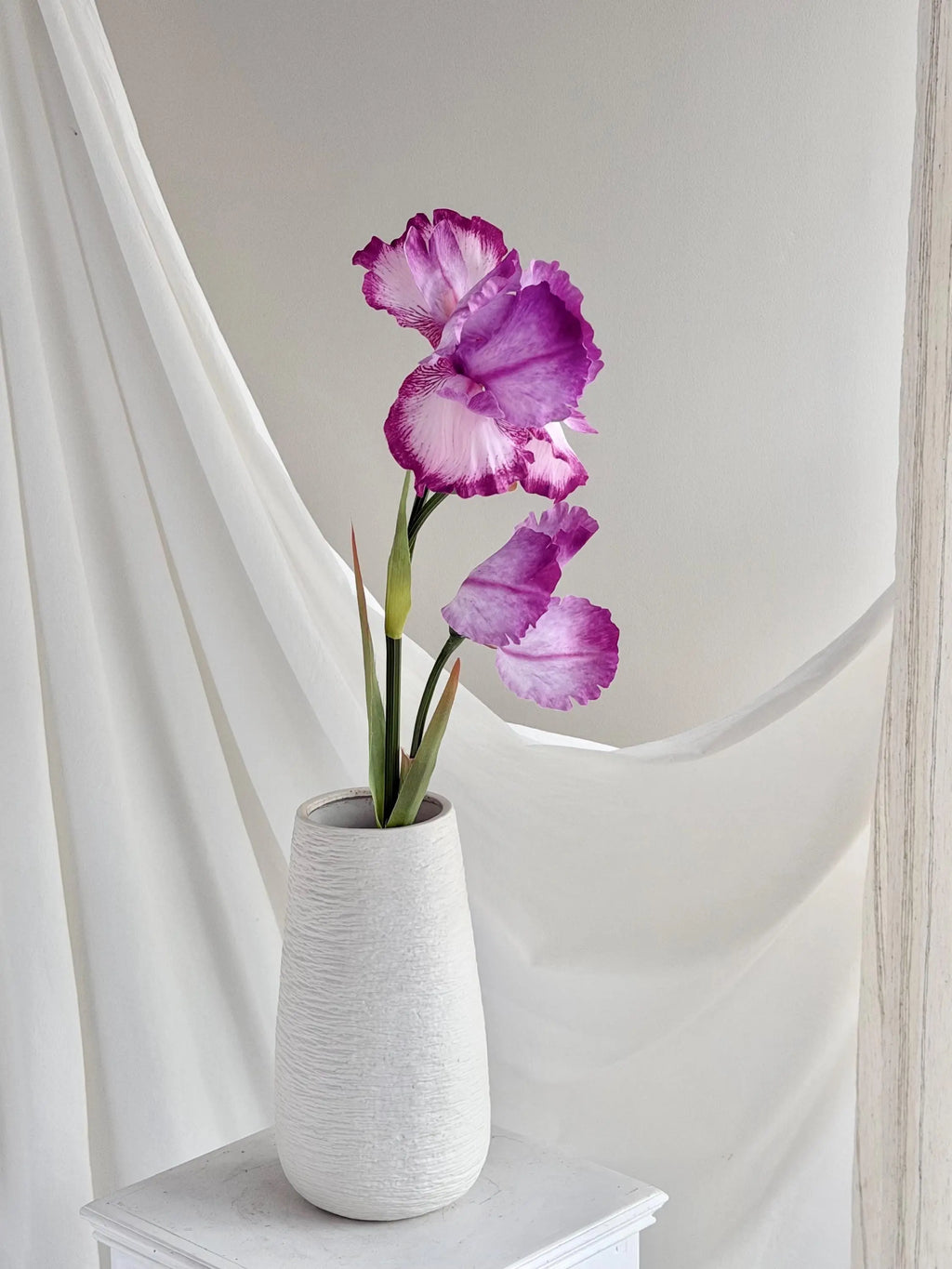 Silk Artificial Iris Flowers, Faux irises flower, Real Touch iris flower, flower arrangement for home wedding decor Faux Flower Place