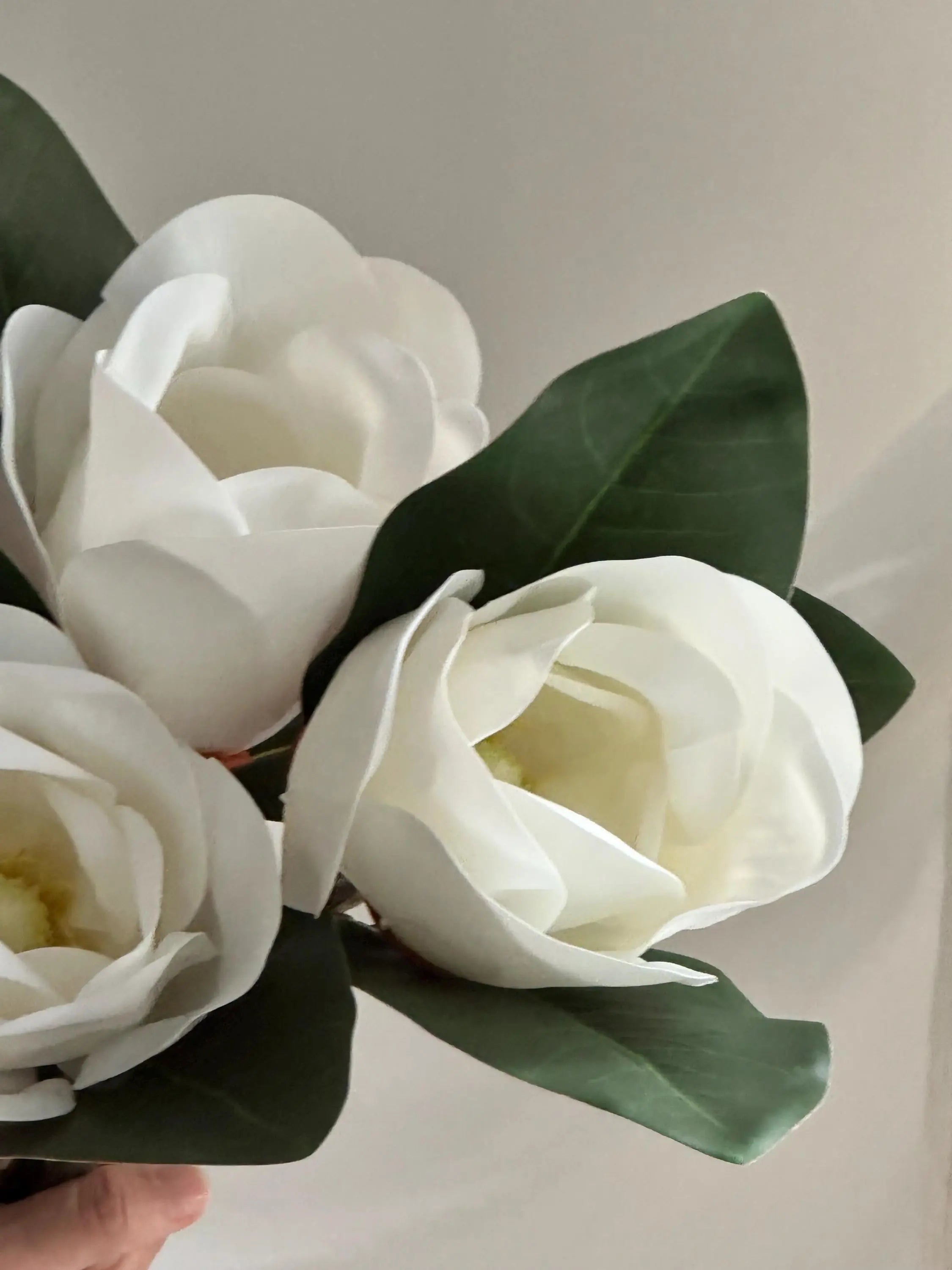 15” Artificial Magnolia stem Faux Flower Place