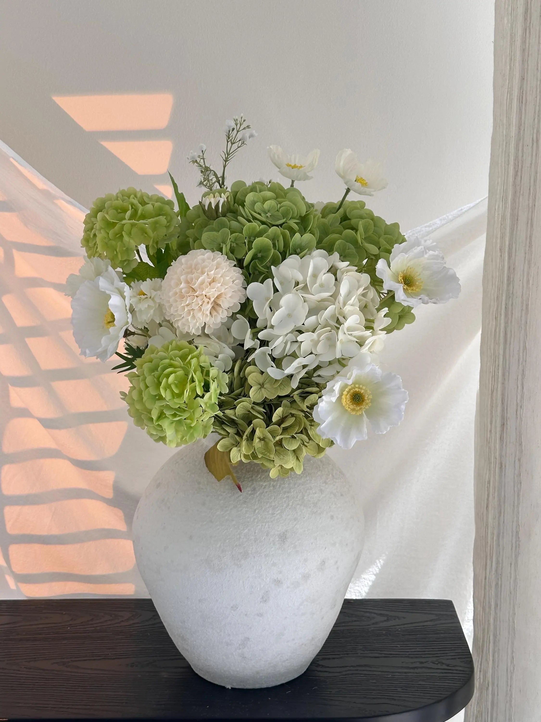 Artificial Hydrangea Arrangement Faux Flower Place