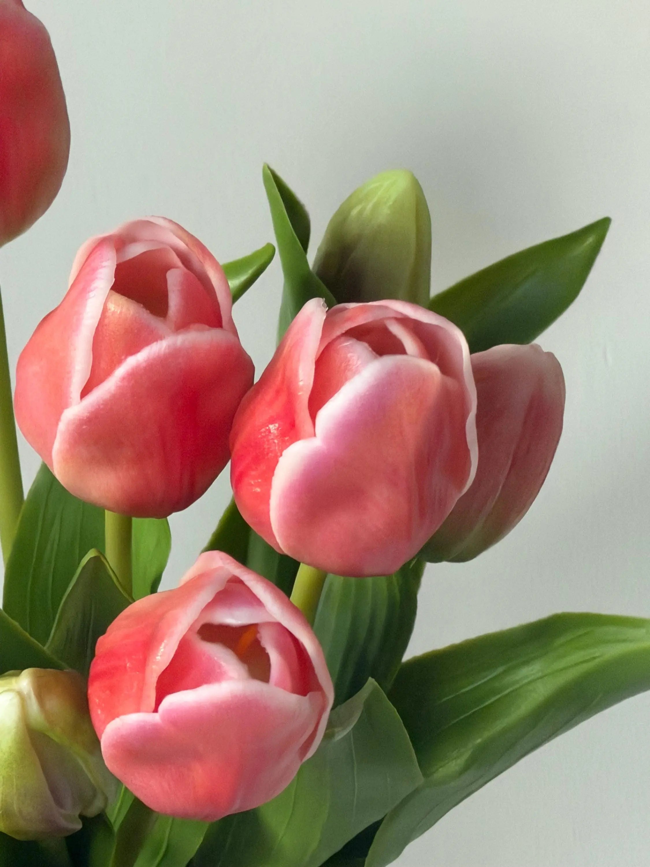 Fake tulip bouquest,artificial tulips,Real touch tulip,fake floral arrangements, faux tulips for Mothers Day gift, Easter home decor Faux Flower Place