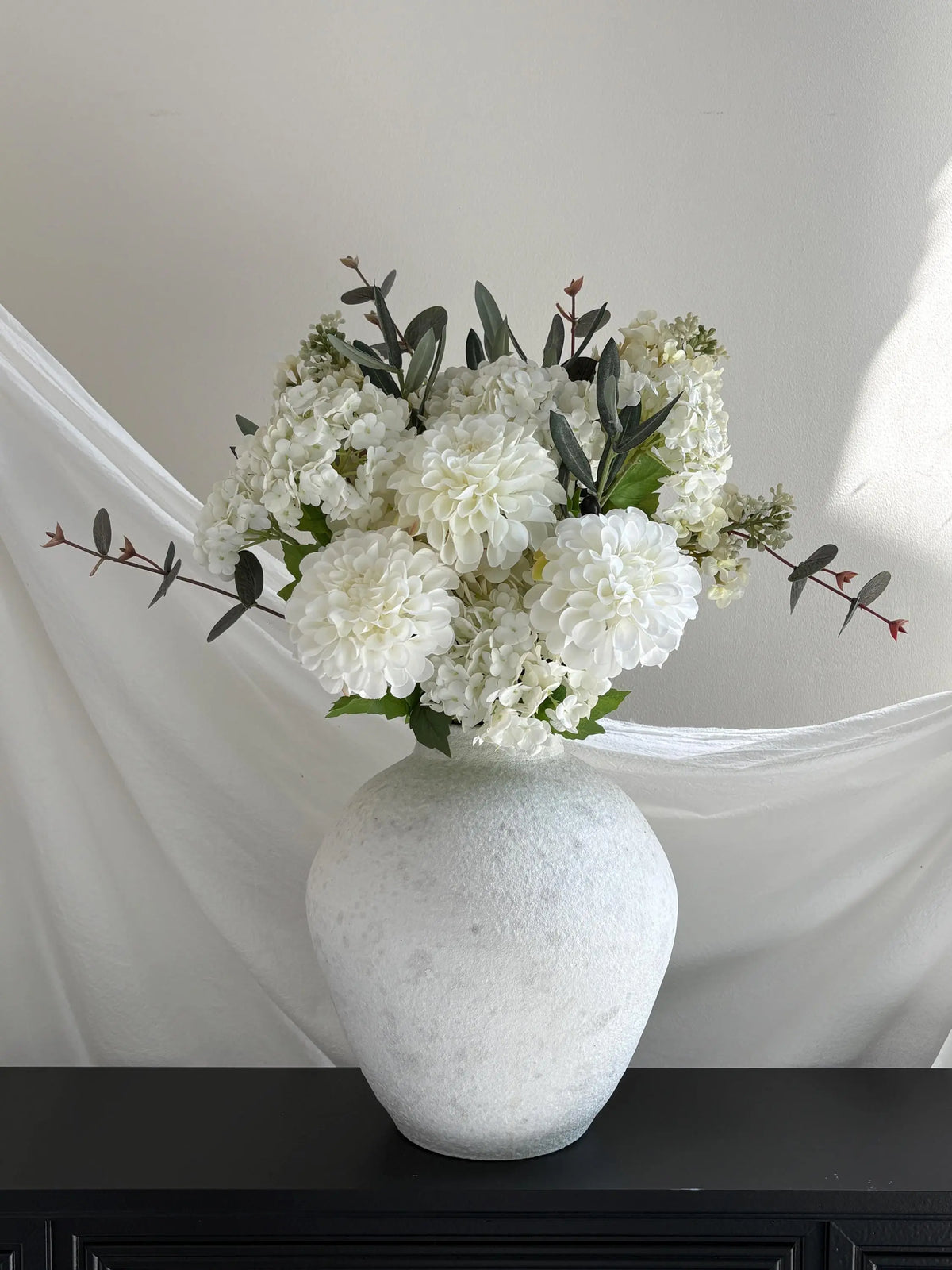 Artificial Hydrangea Arrangement Faux Flower Place