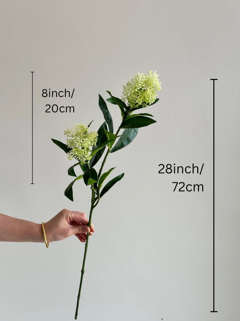 28" Artificial Seeded Branch Green, Real Touch Artificial Plant, DIY Wedding/Home Decoration/Gifts for Mum, Holiday Decorations Faux Flower Place