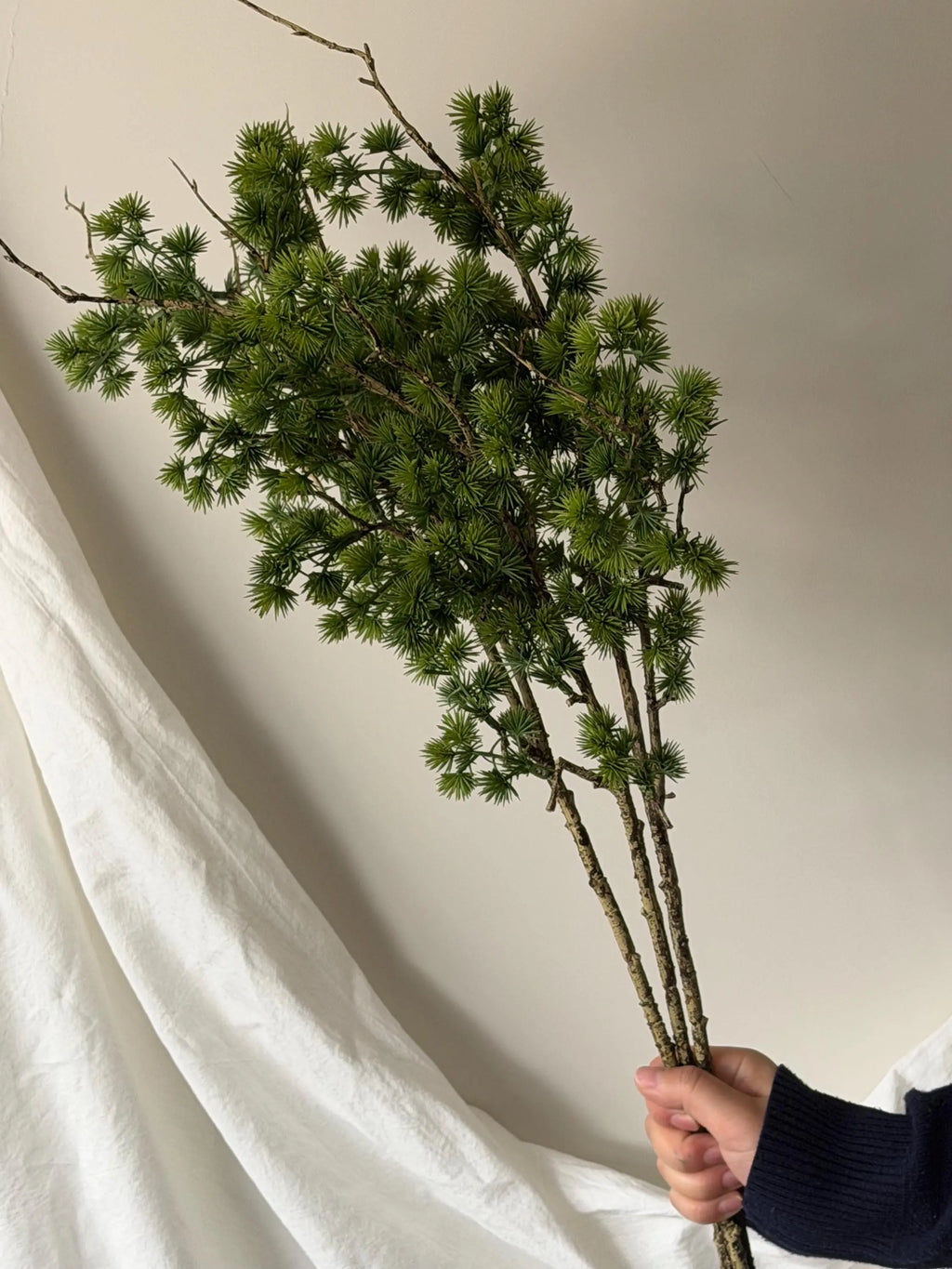 Artificial Cedar Branch, Fake Pine stem Faux Flower Place
