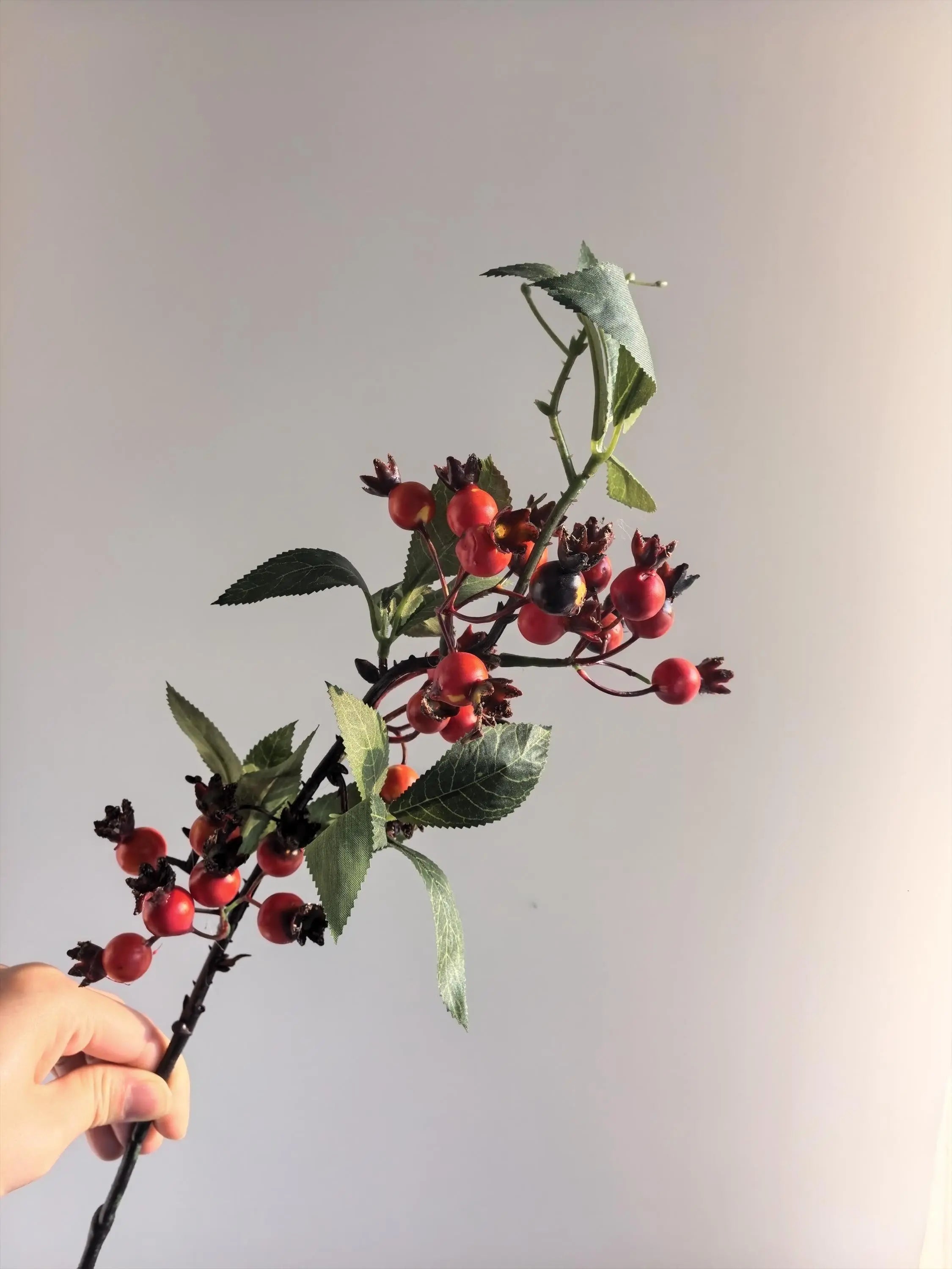 Mini Faux Pomegranate Branch Celesta Atelier