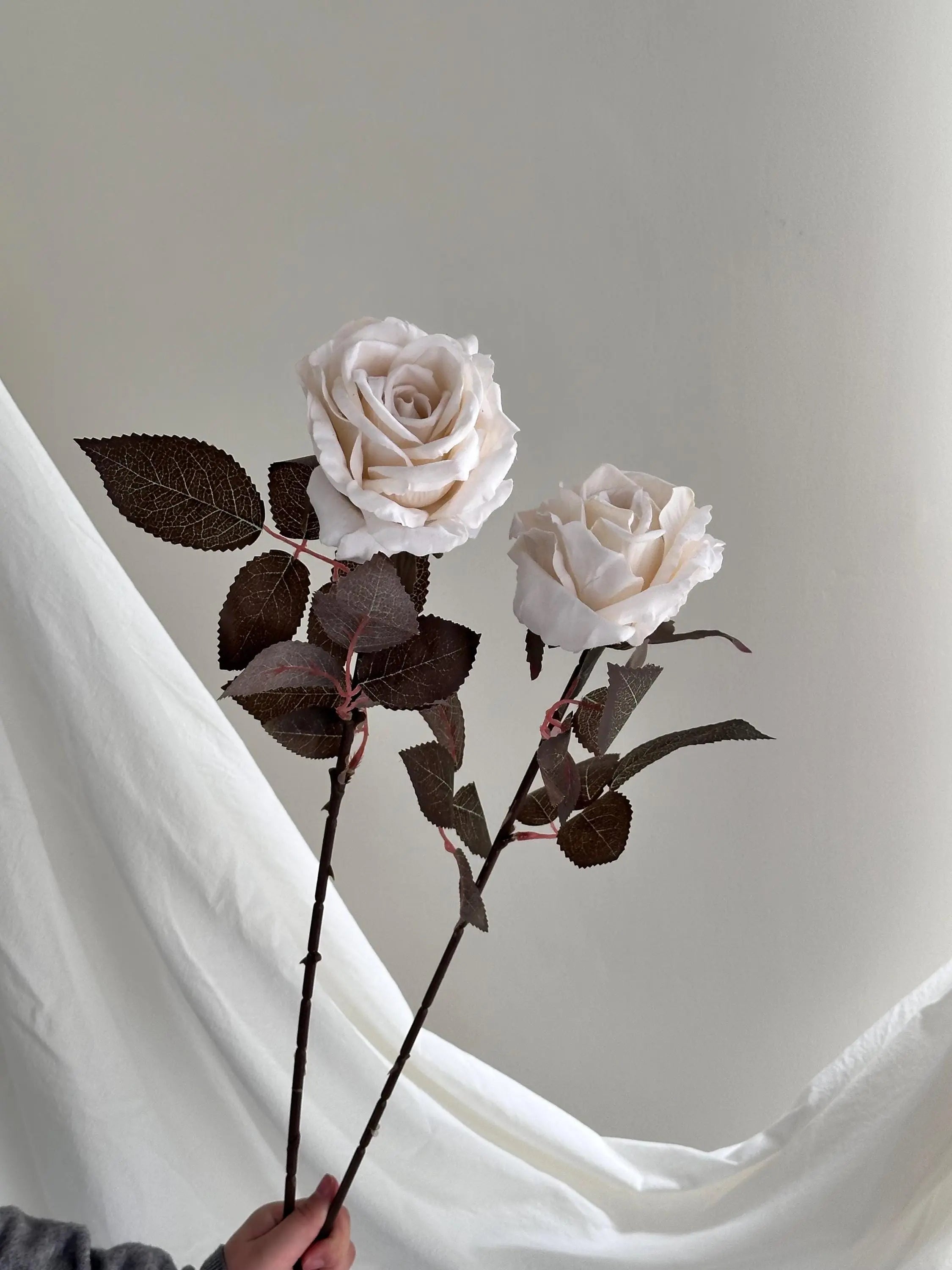 Faux Rose Flowers Set 5 Stem Faux Flower Place