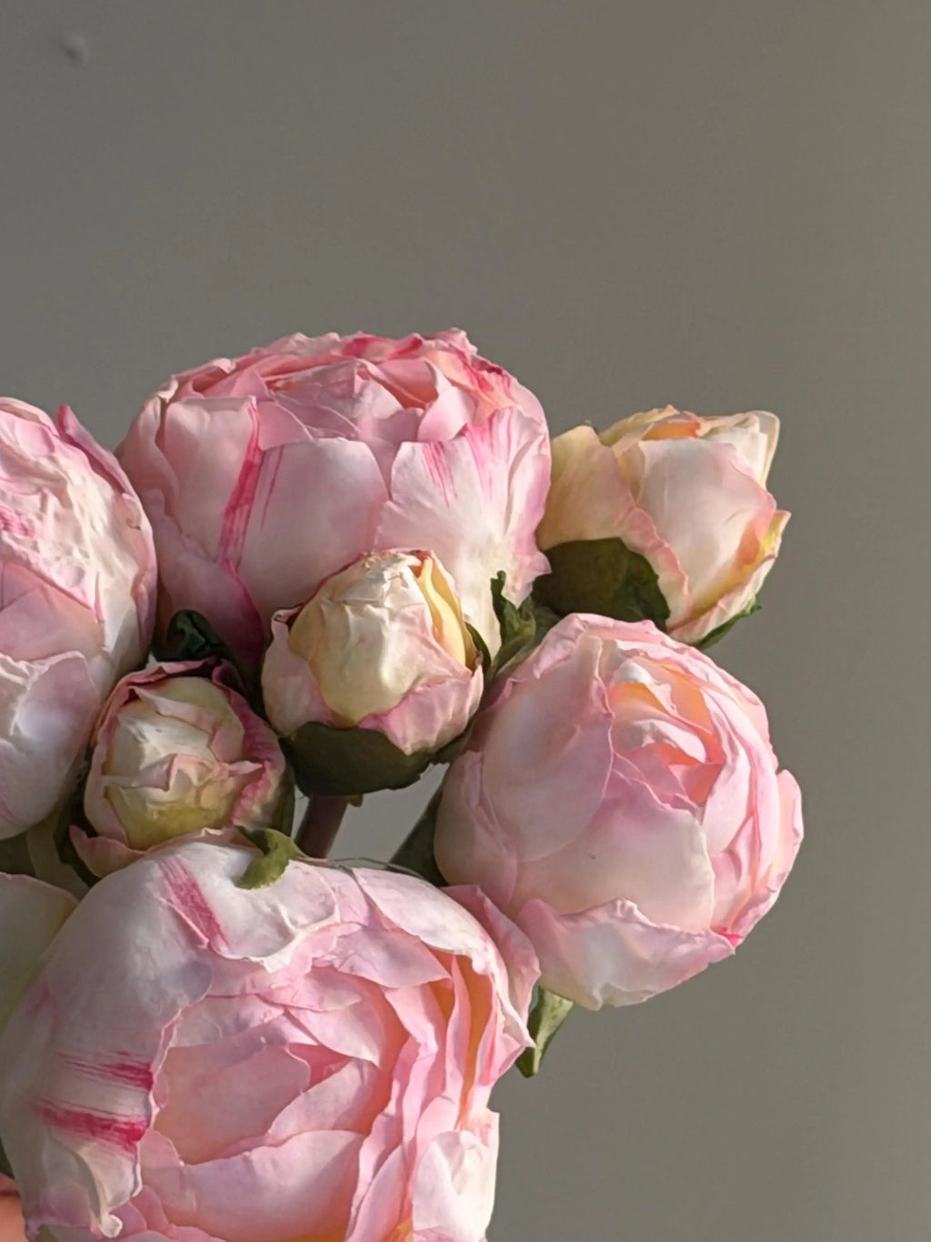 Fake Peony bouquet, Real Touch Faux Peony Celesta Atelier
