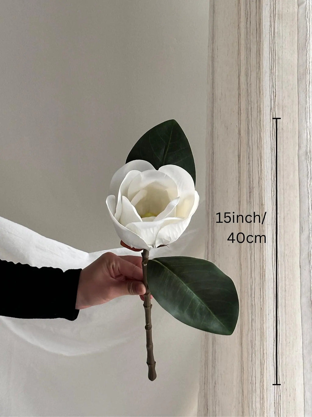 15” Artificial Magnolia stem Faux Flower Place