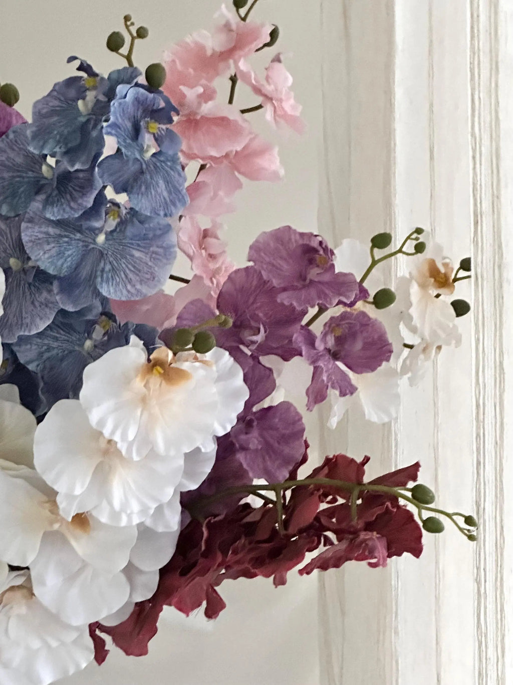 Faux Mitsuo orchids, Artificial Plants, Oncidium orchids, Wedding Home Decorations, Fake Flowers for House Warming Gifts Faux Flower Place