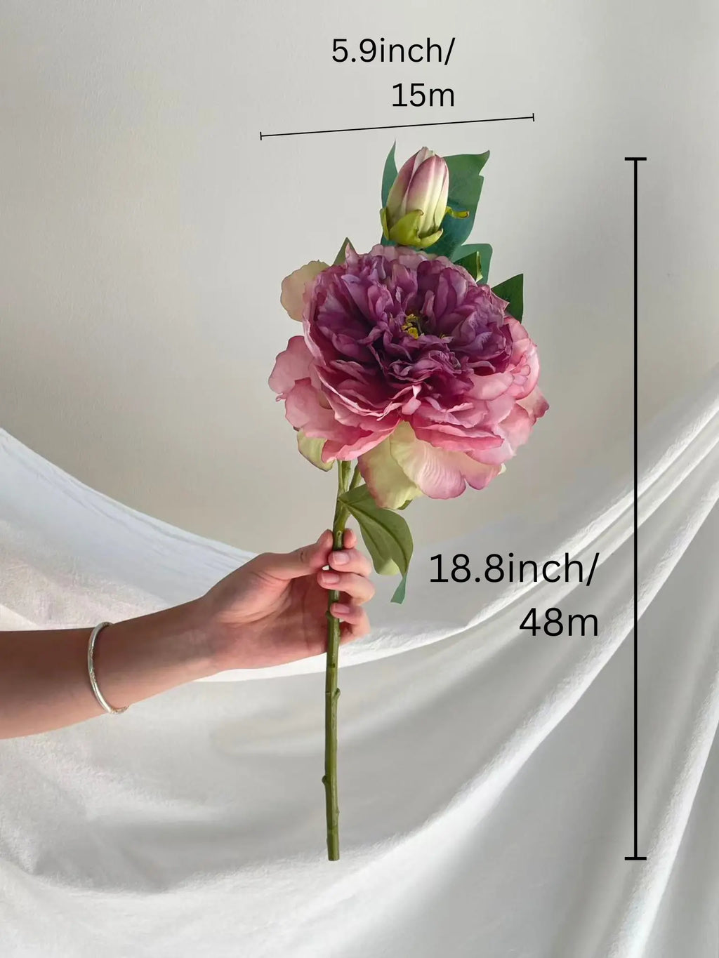 Faux Peony Flower