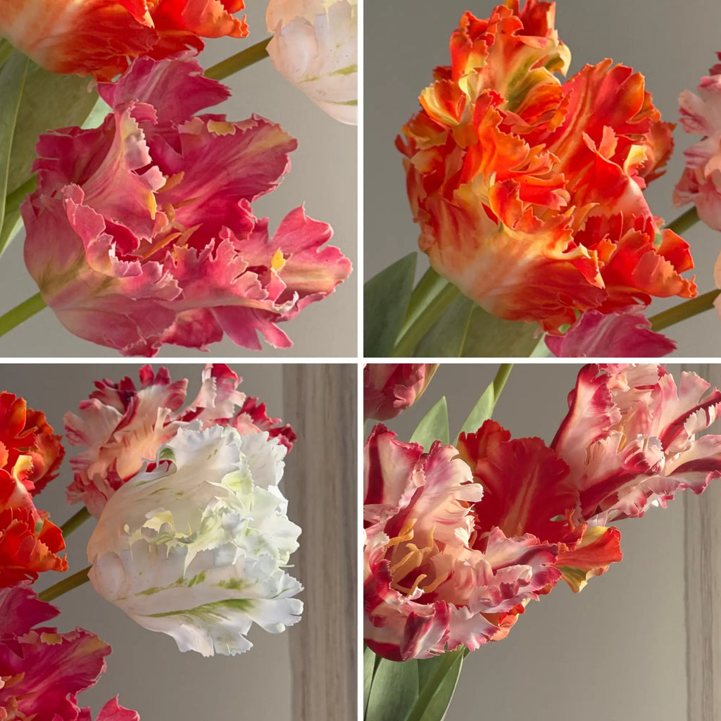 Real Touch parrot tulips, artificial tulips Celesta Atelier