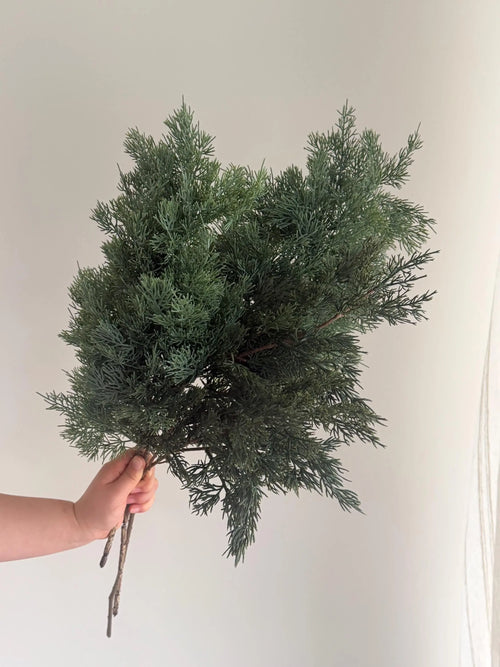 Natural Touch Faux Winter Cedar Branch Celesta Atelier