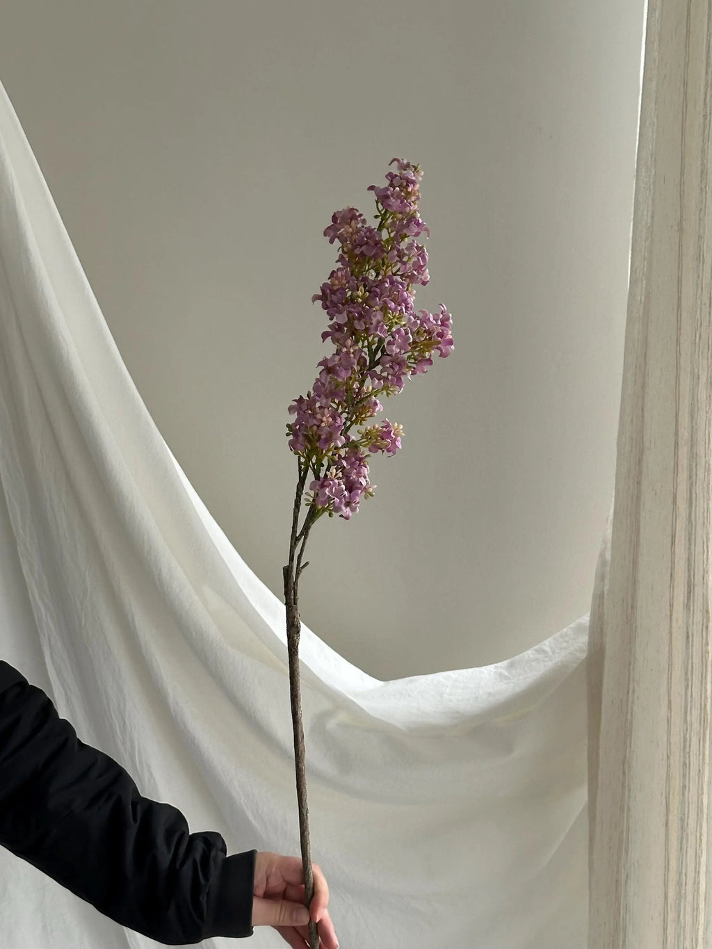 Real Touch Lilac stem, Faux Lilac Branch, Pastel Faux Floral Branch, fake flower arrangements, Pastel Lilac Flower for DIY Wedding Decor Faux Flower Place