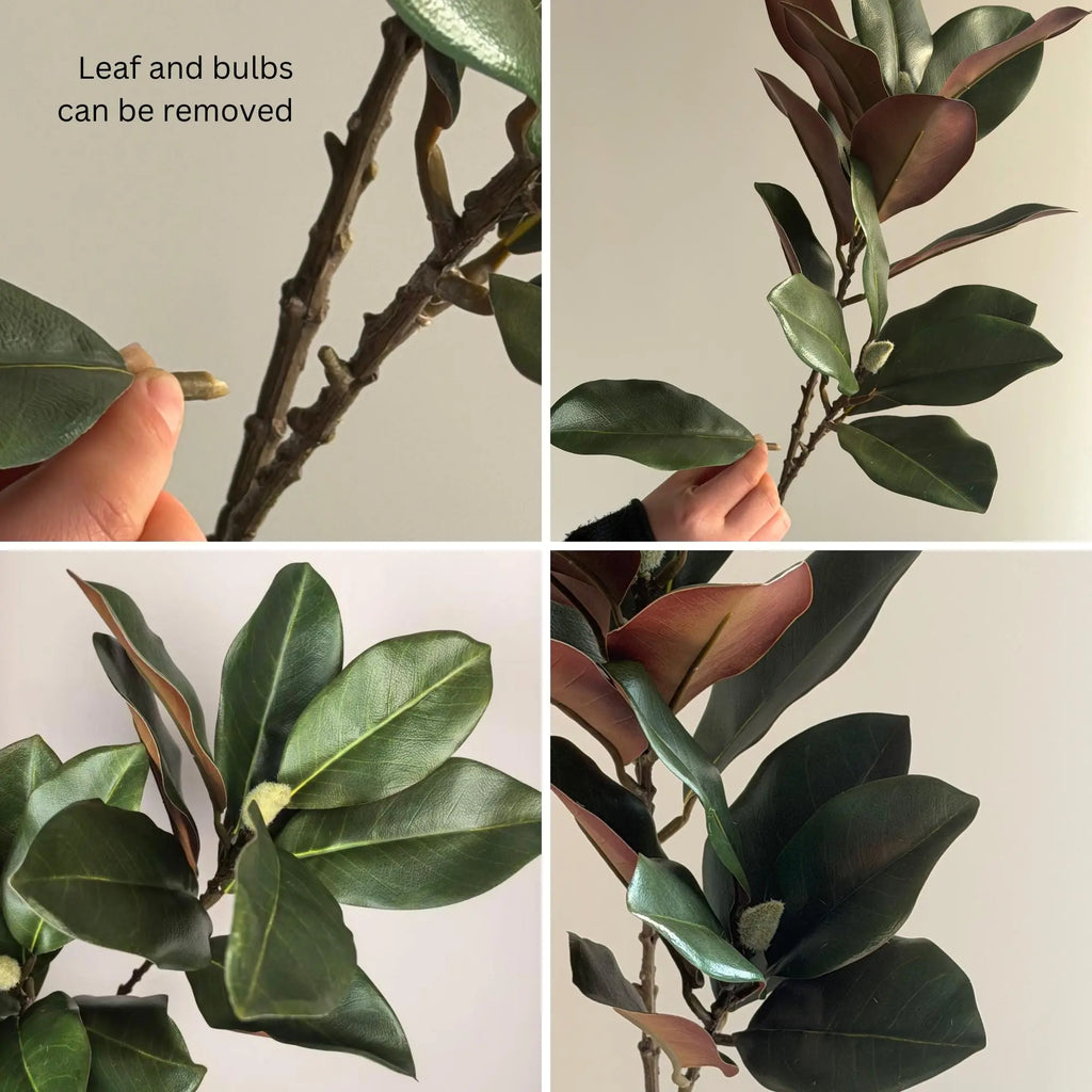 Real Touch Magnolia Leaf Branch Celesta Atelier