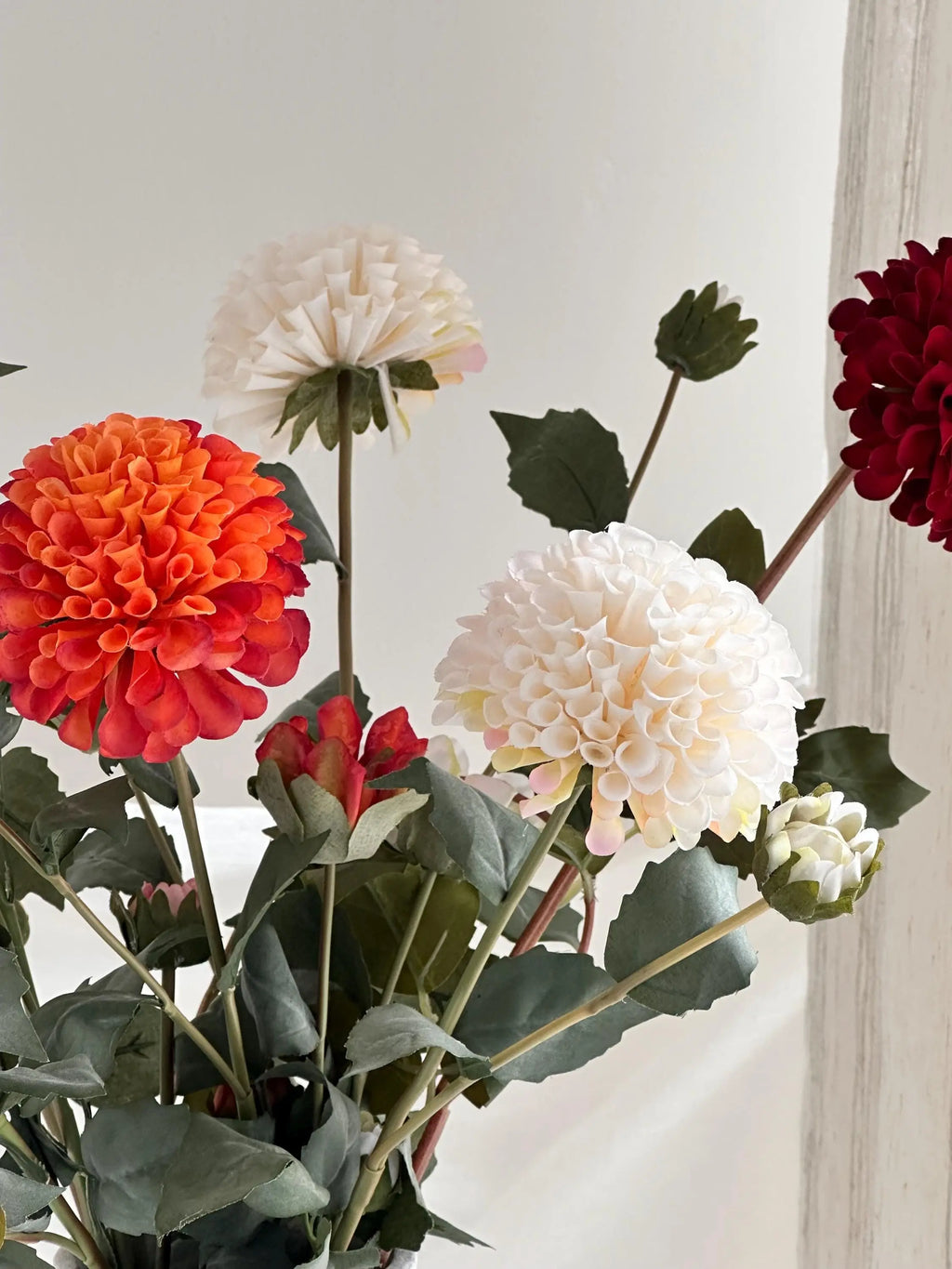 Artificial Dahlia Stem Faux Flower Place