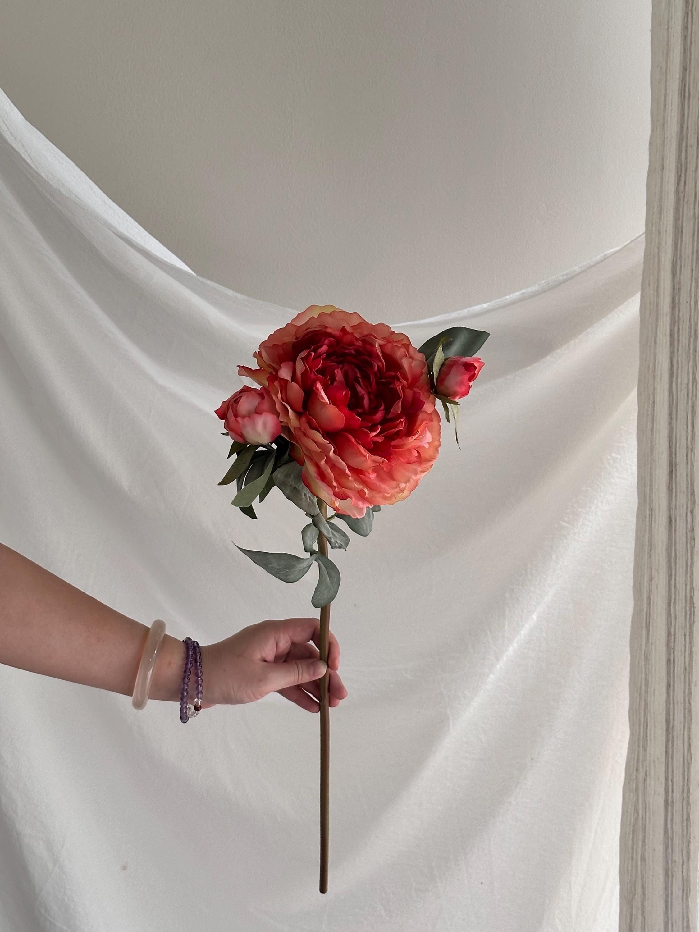 Artificial Peony Flower Stem Faux Flower Place