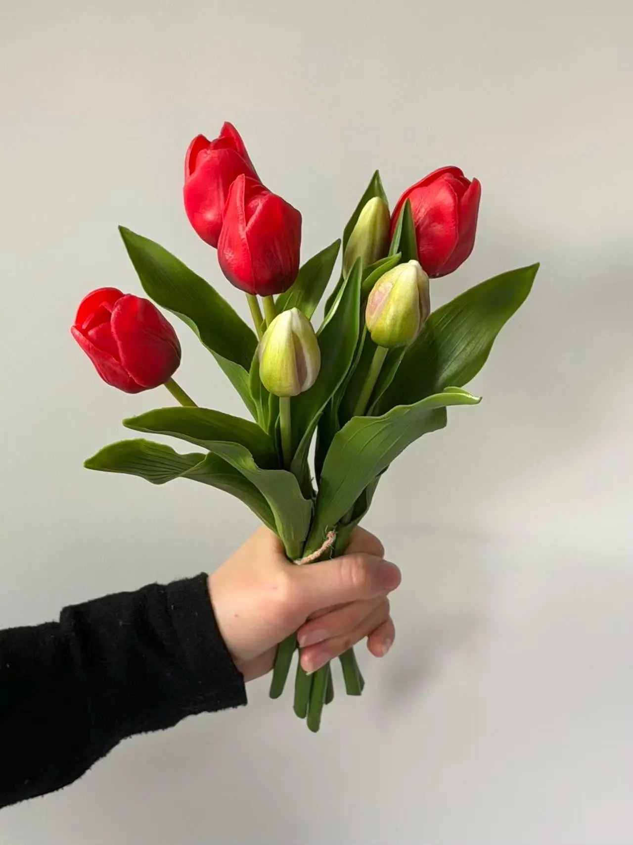Fake tulip bouquest,artificial tulips,Real touch tulip,fake floral arrangements, faux tulips for Mothers Day gift, Easter home decor Faux Flower Place