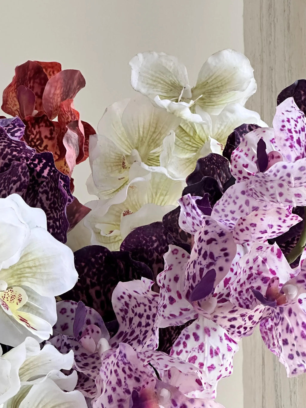 Artificial Psychedelic Phalaenopsis Orchid Faux Flower Place