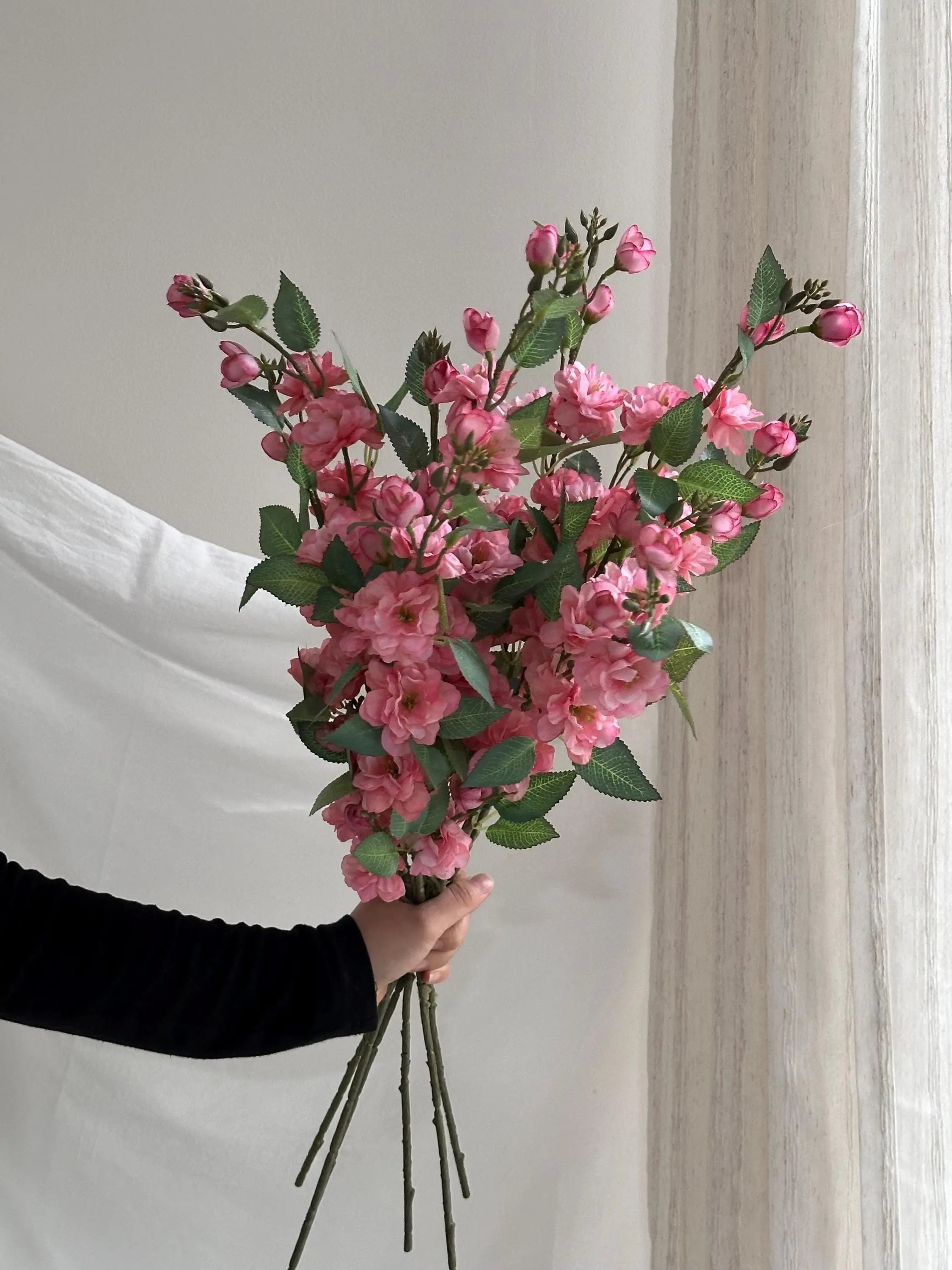 Long Stem Artificial Camellia (Pack of 3) Faux Flower Place