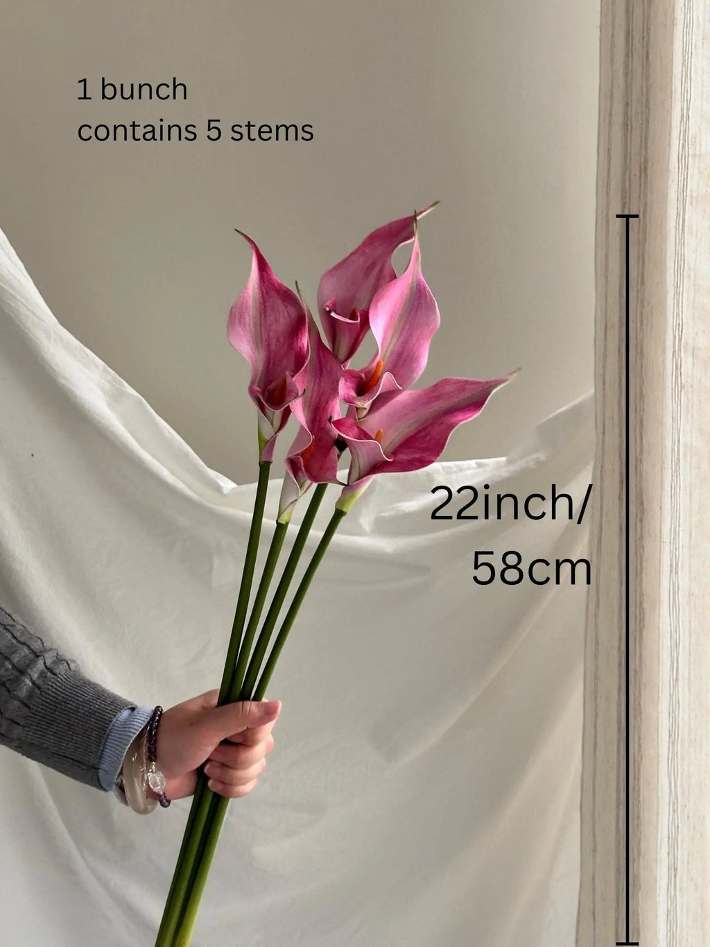 5pc Artificial Lily of the Valley Faux Flower Place