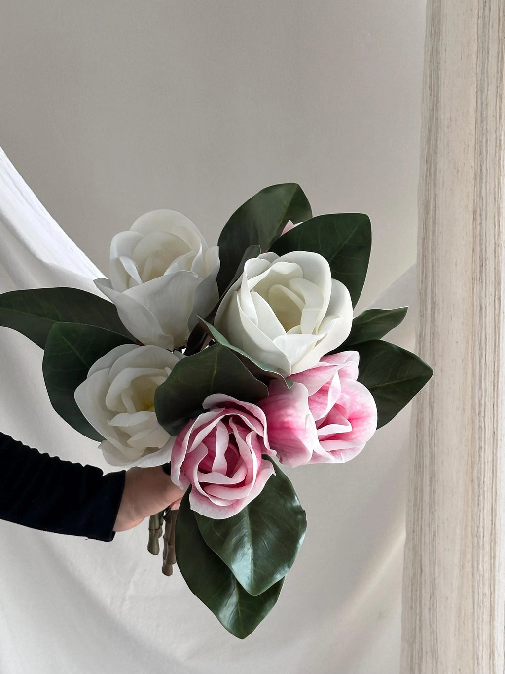 15” Artificial Magnolia stem Faux Flower Place