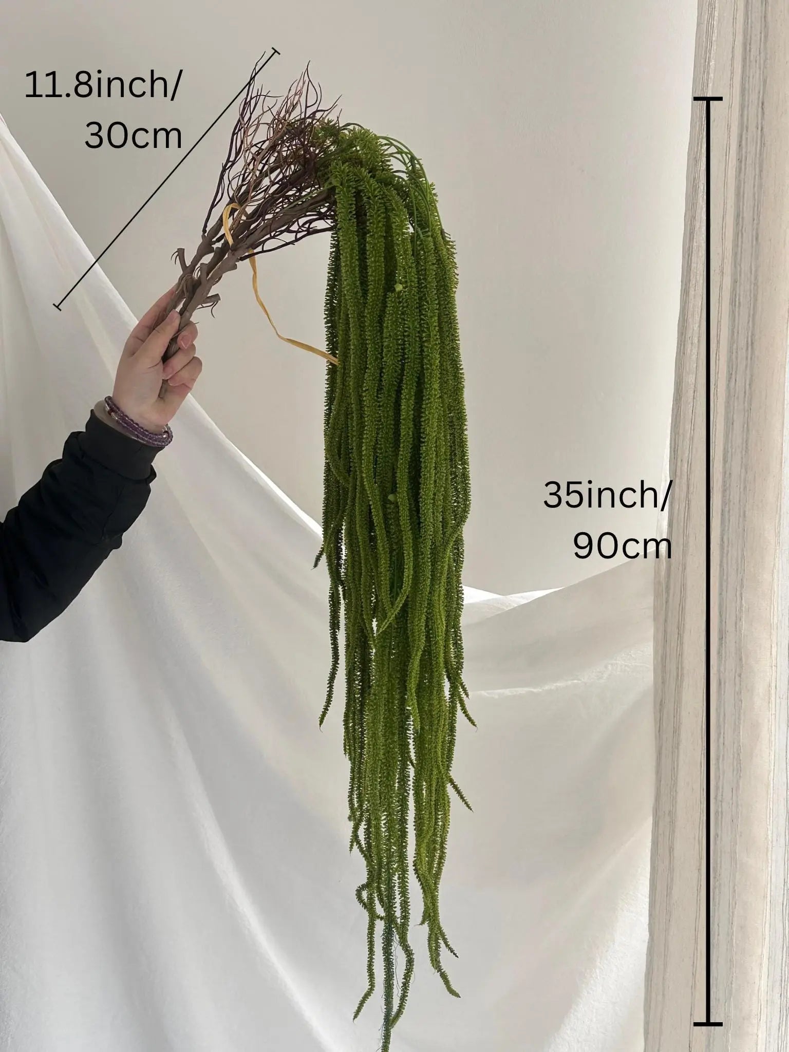 Large Artificial Hanging Amaranthus Stem – Hanging Flower for Bouquets, Garlands & Event Styling, Fake Amaranth Branch, Artificial Plant Faux Flower Place