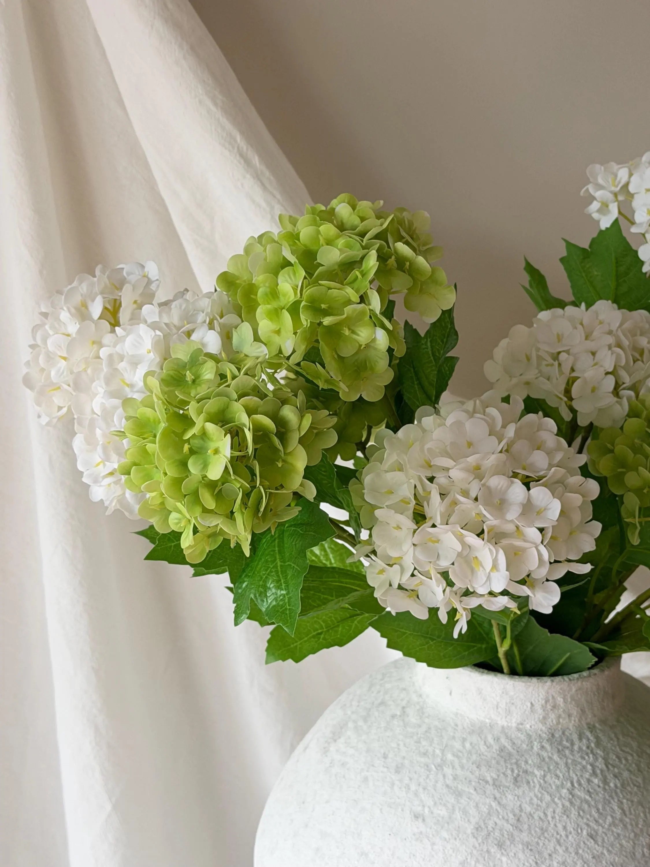 Artificial Hydrangea Flowers Faux Flower Place