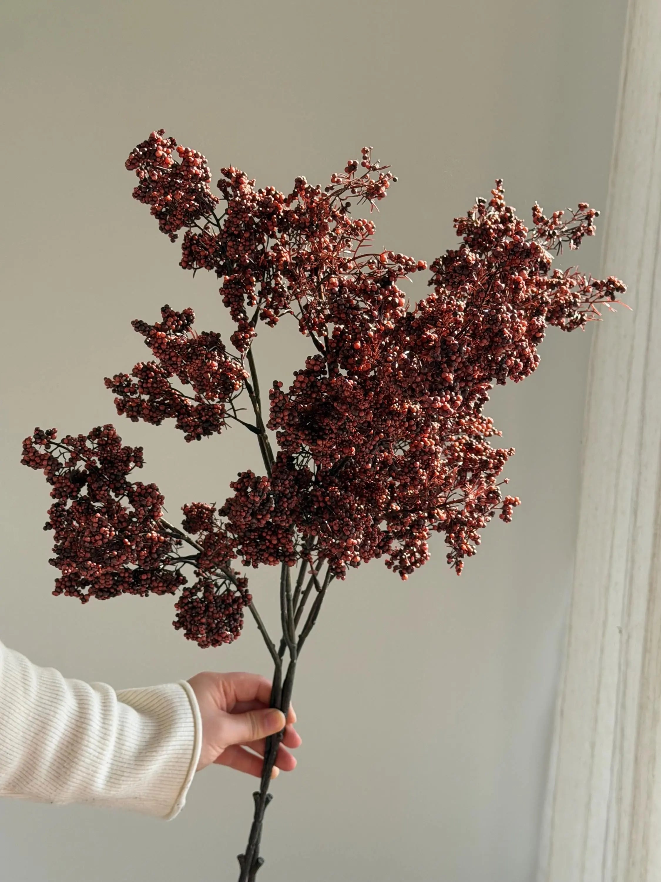 Long Stems Berries, Dusty Plum Berry Stems Celesta Atelier