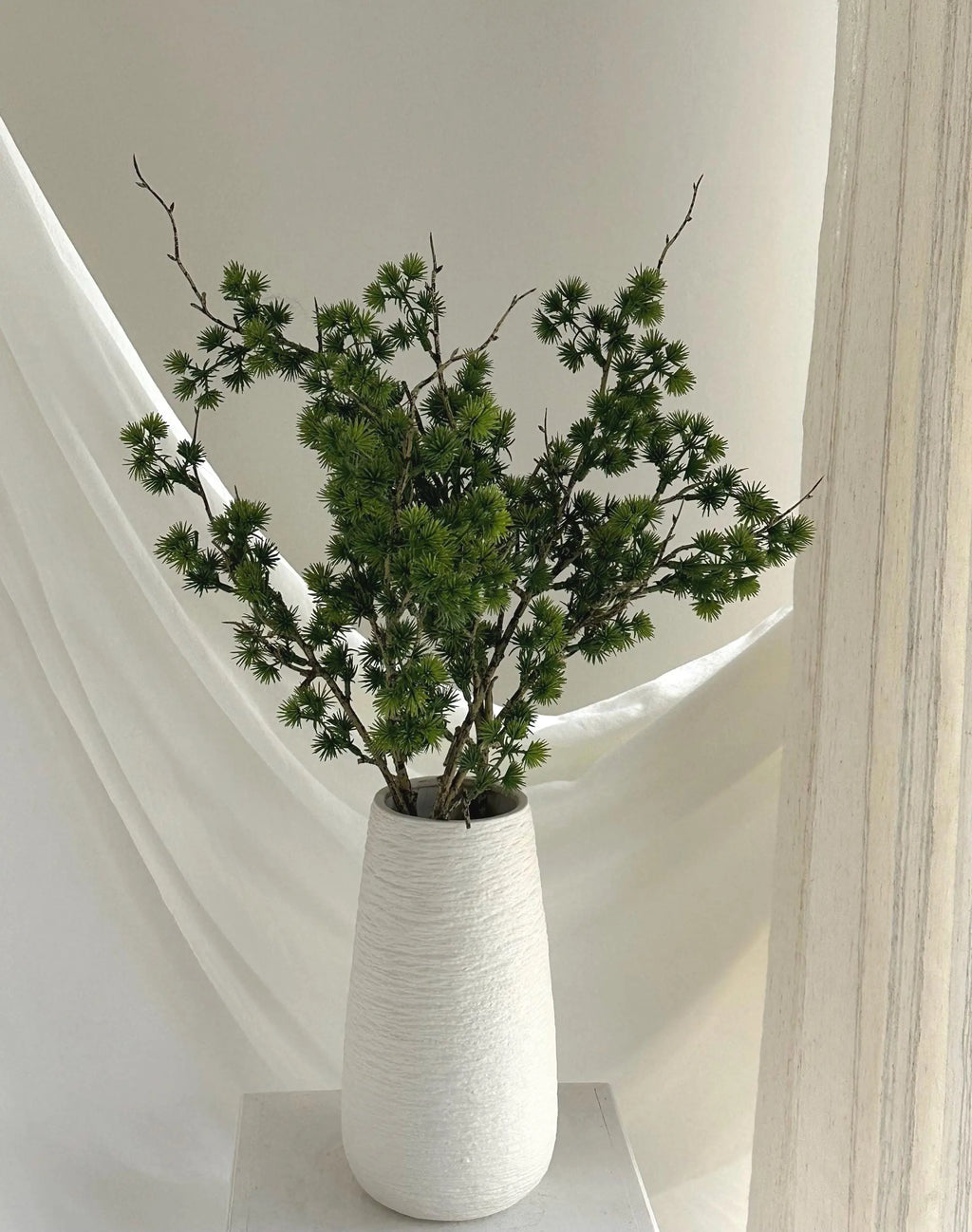 Artificial Cedar Branch, Fake Pine stem Faux Flower Place