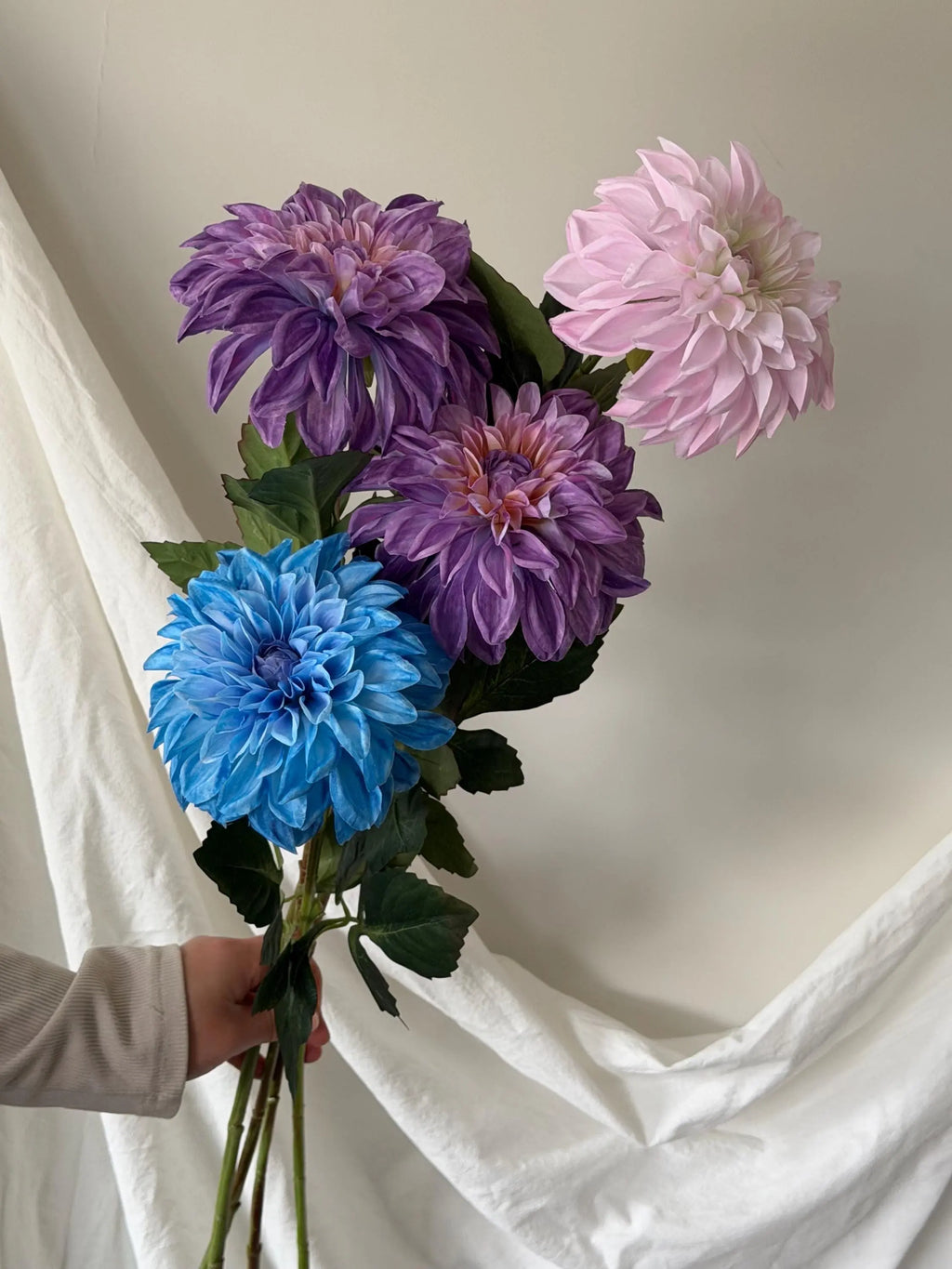 Large Artificial Dahlia Faux Flower Place