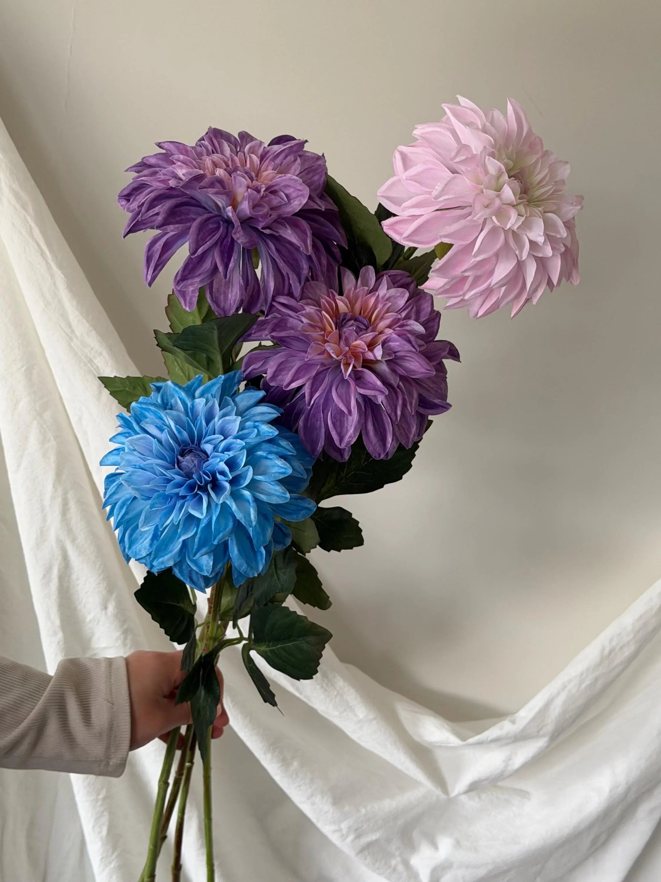Large Artificial Dahlia Faux Flower Place