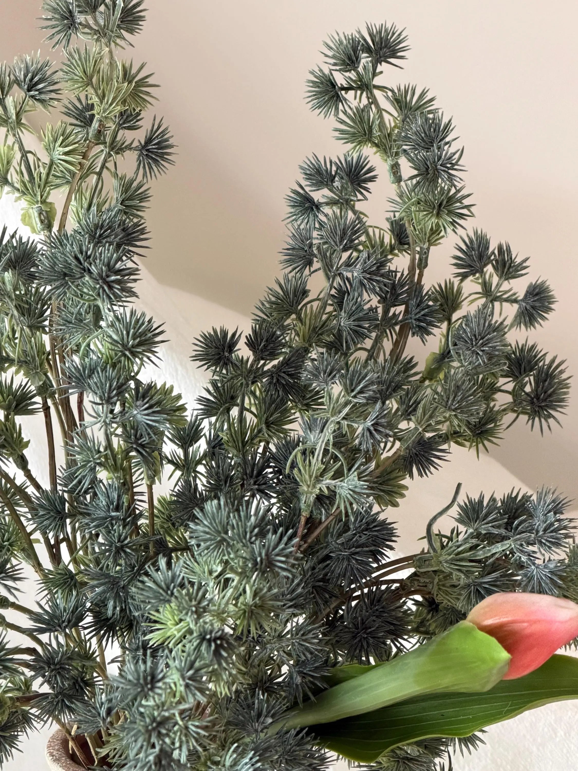 Faux Winter Cedar Branch Artificial Pine Stems for DIY Indoor Decor, Pine Needle Stem Evergreen garland, primitive christmas decor Faux Flower Place