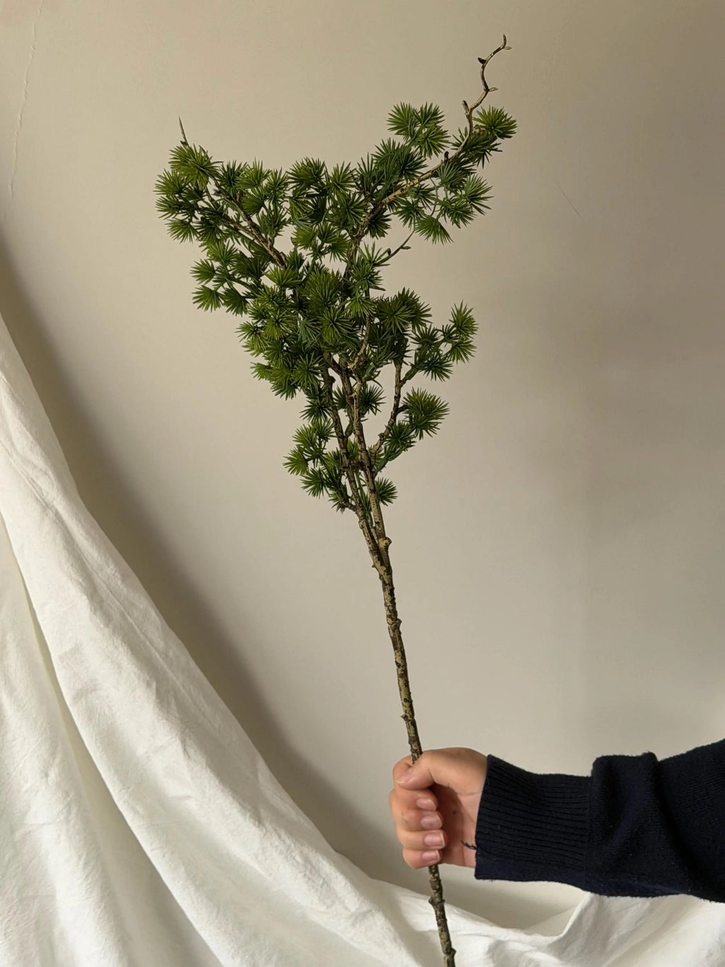 Artificial Cedar Branch, Fake Pine stem Faux Flower Place