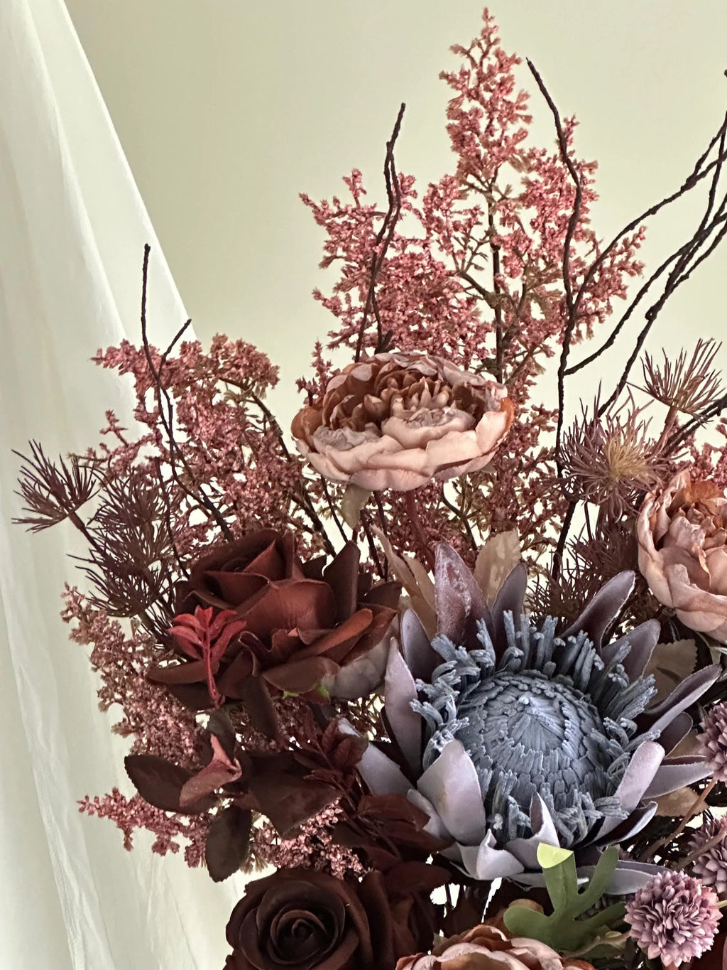 Boho Artificial Flower Bouquet, Dry-style Bouquet Faux Flower Place