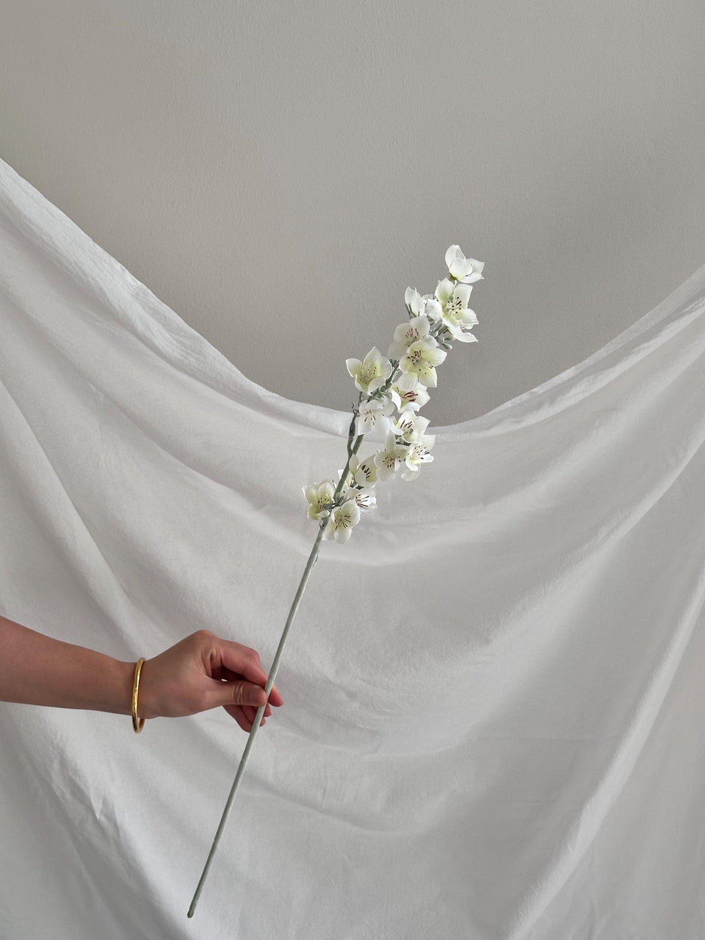 Faux forget-me-not flowers