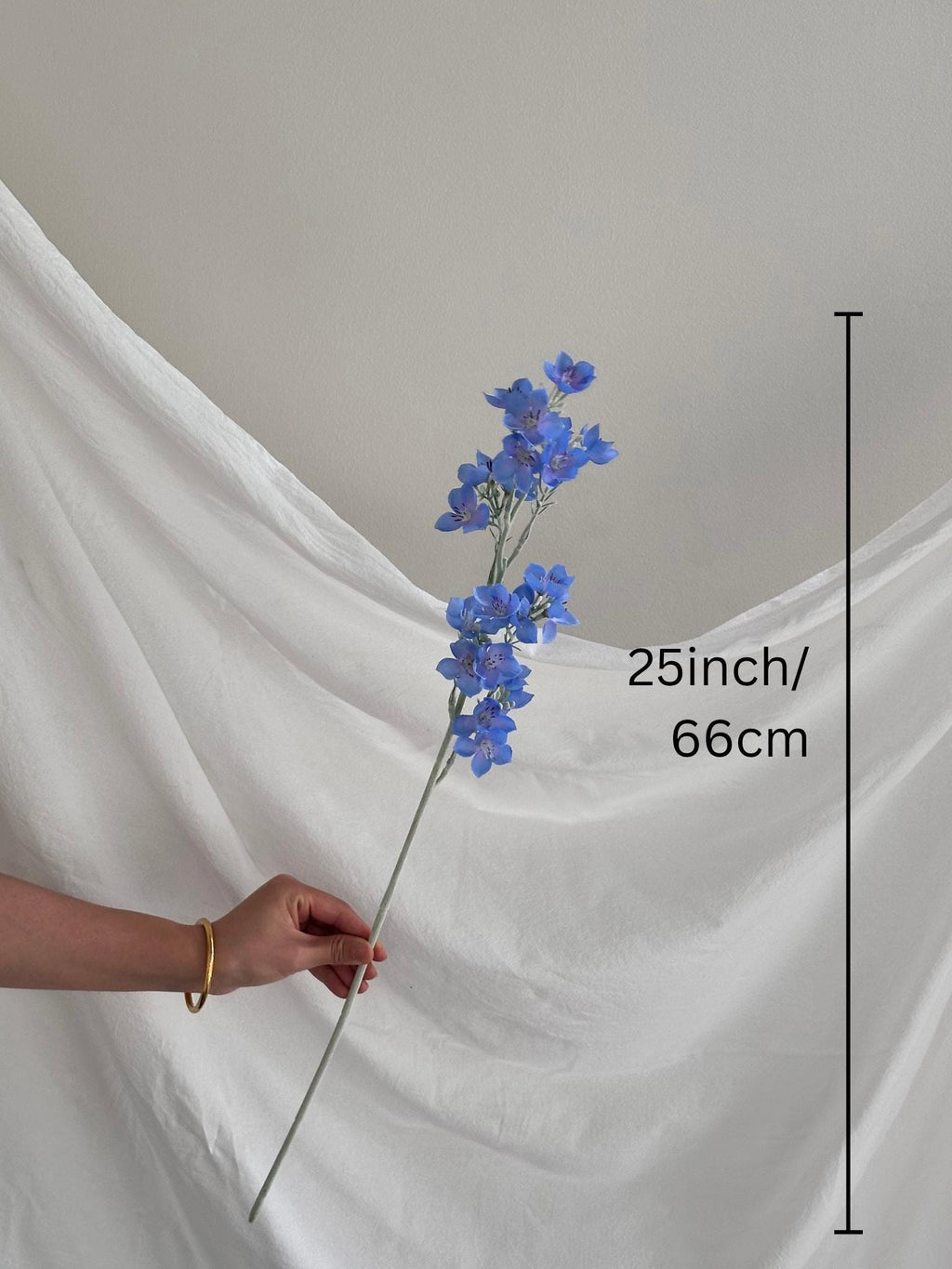 Faux forget-me-not flowers