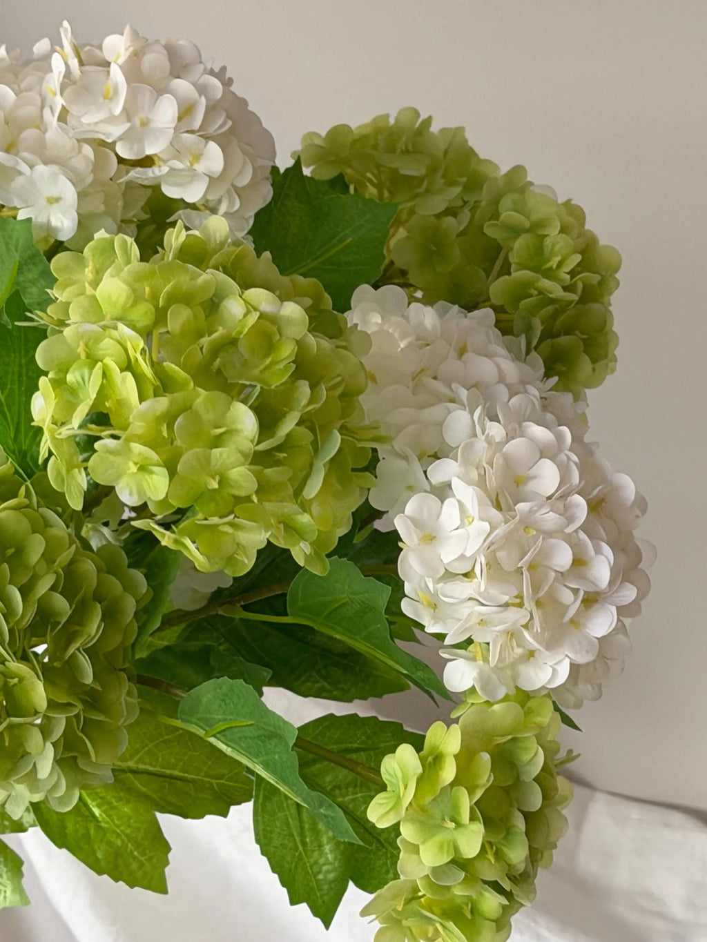 Artificial Hydrangea Flowers Faux Flower Place
