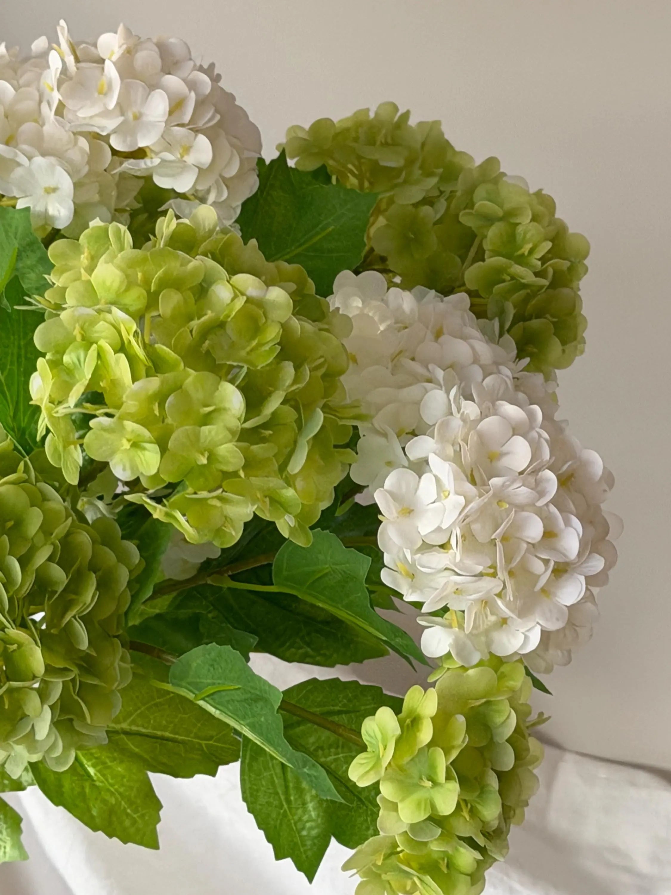 Artificial Hydrangea Flowers Faux Flower Place