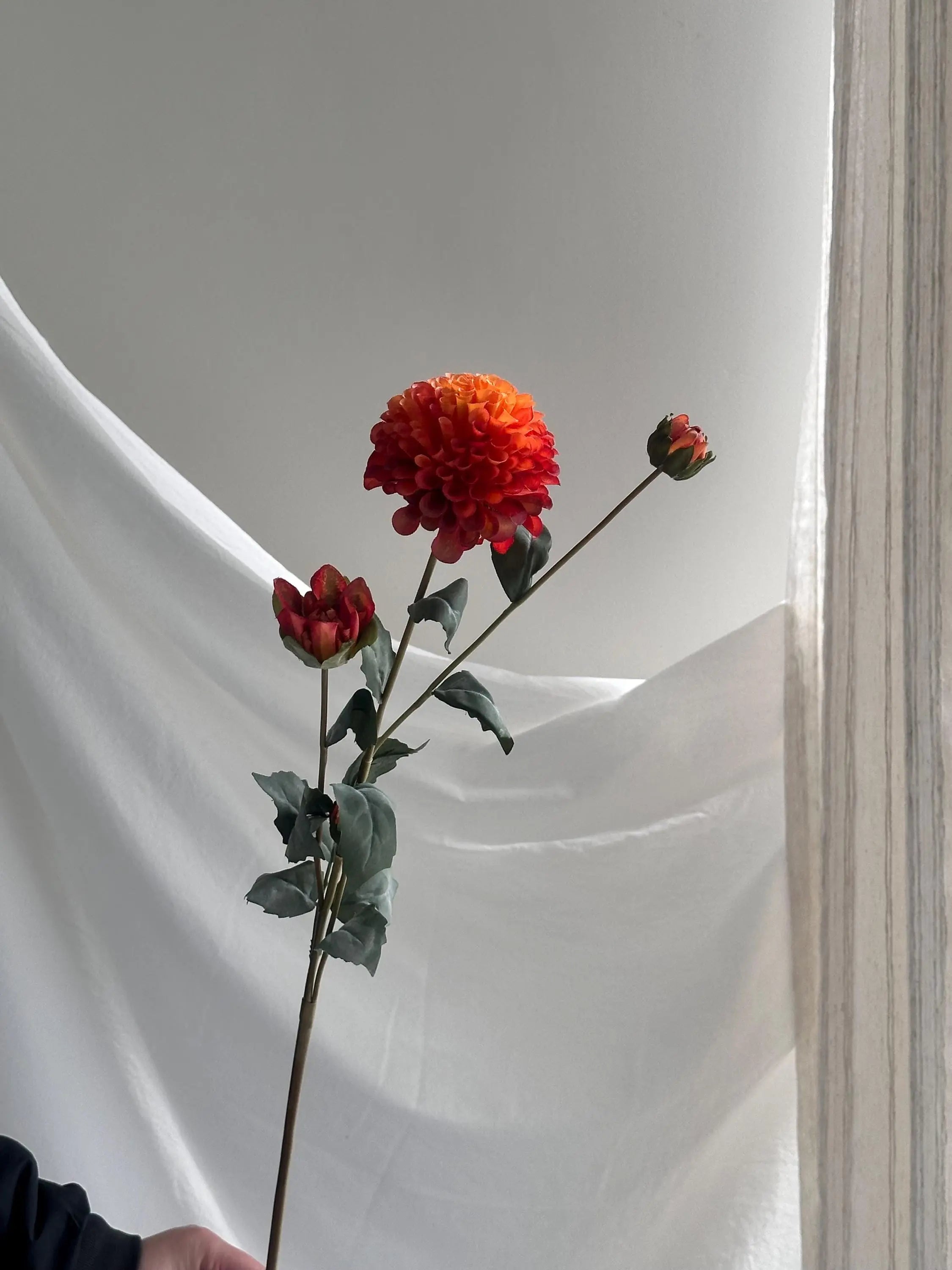 Artificial Dahlia Stem Faux Flower Place