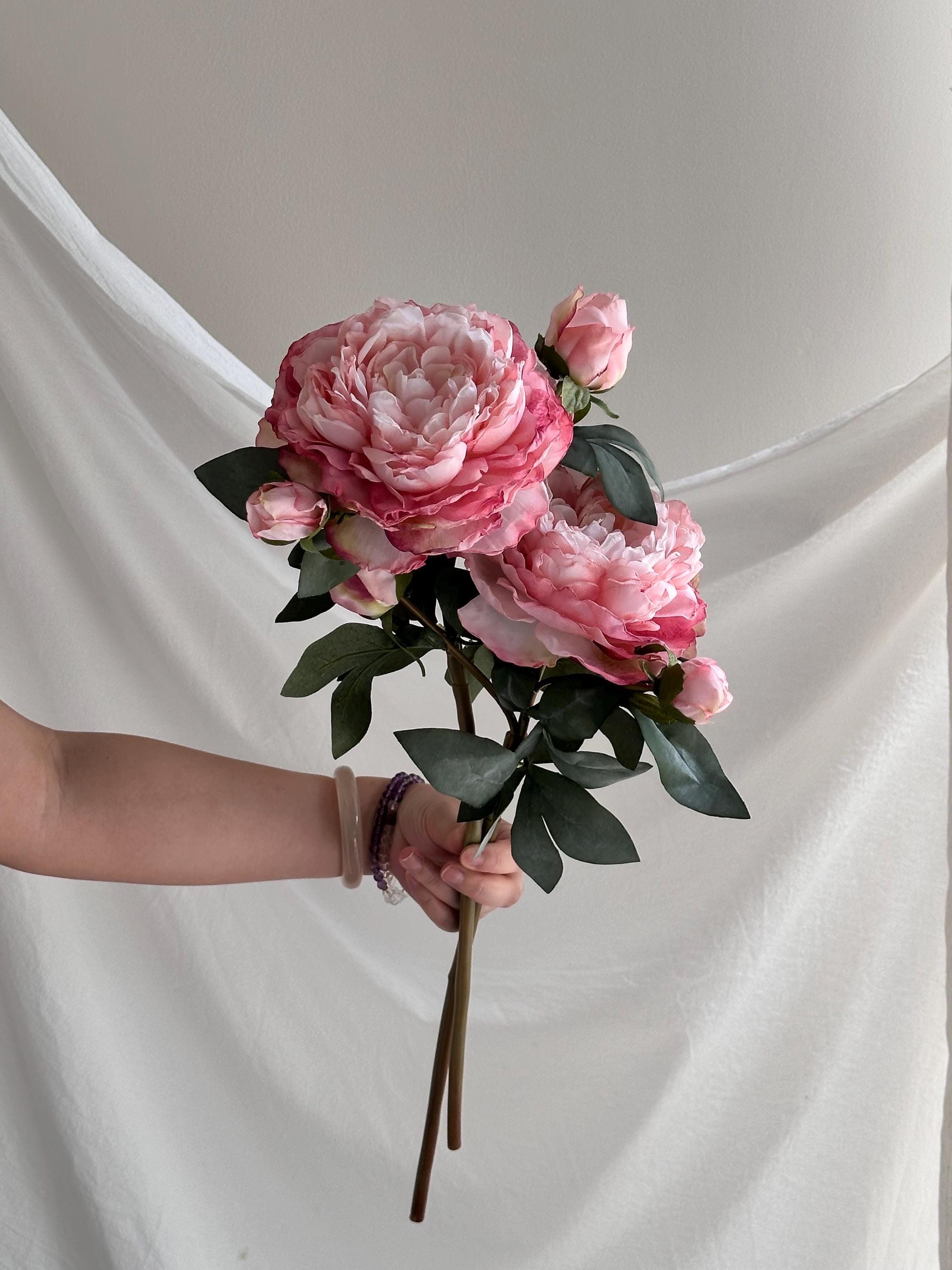 Artificial Peony Flower Stem Faux Flower Place