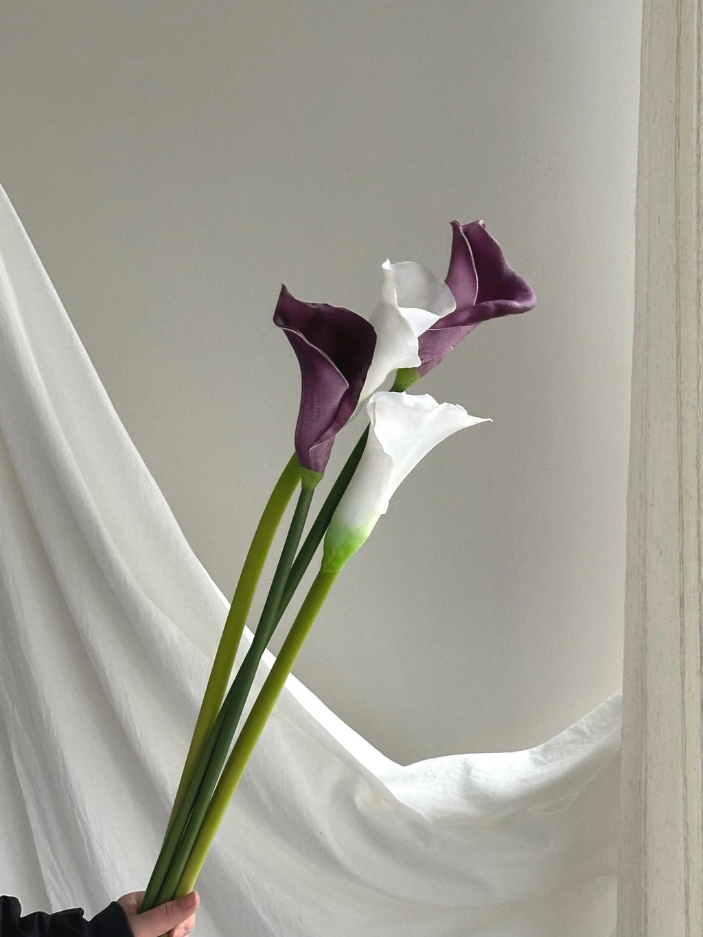 Faux Calla Lily for Bridal Shower, Faux lily of the valley, Calla Lily Bouquets, Wedding Ceremony Aisle Flower for Bride Faux Flower Place